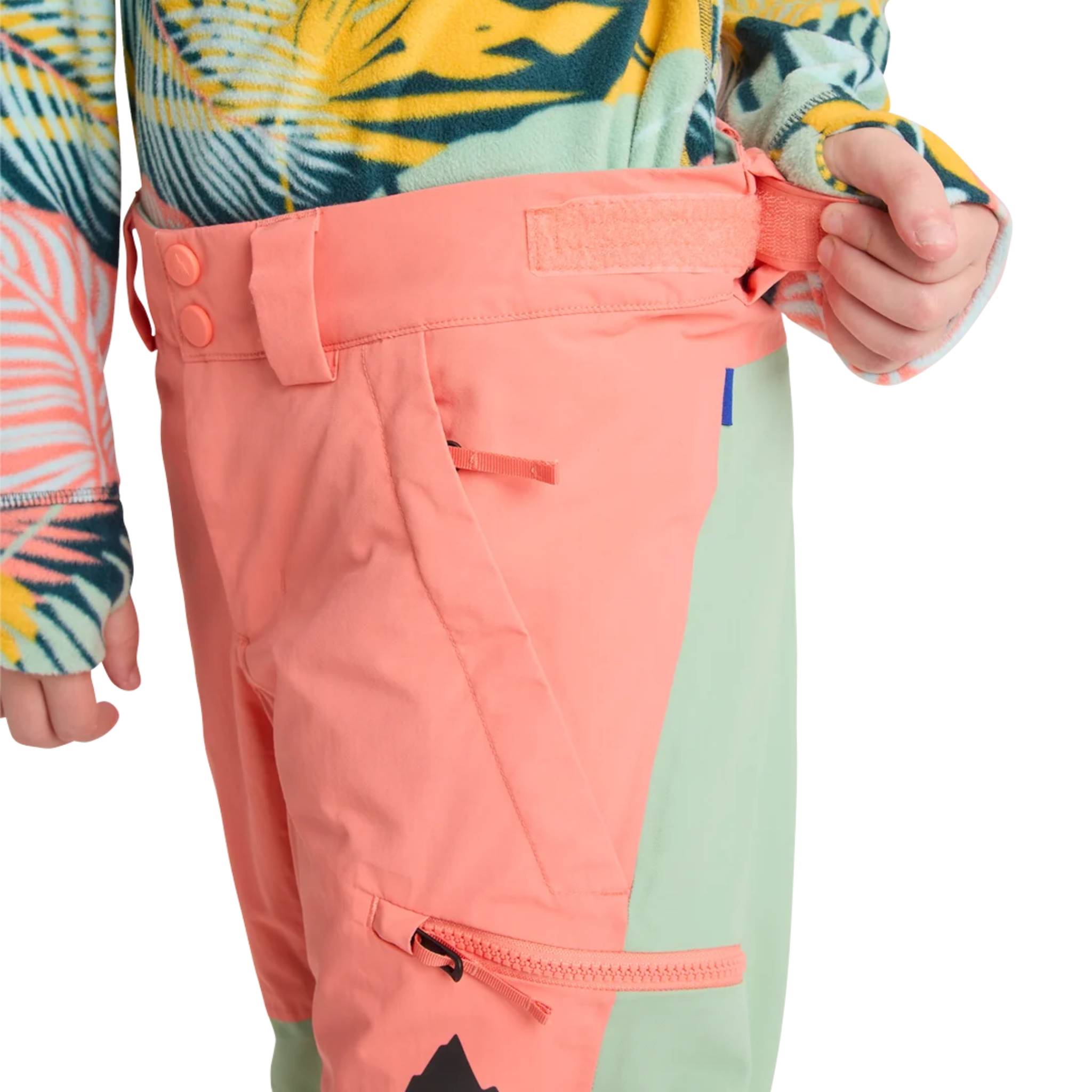 Burton Kids Skylar Pants with external waistband adjustment, 15K DRYRIDE shell and nylon taffeta lining