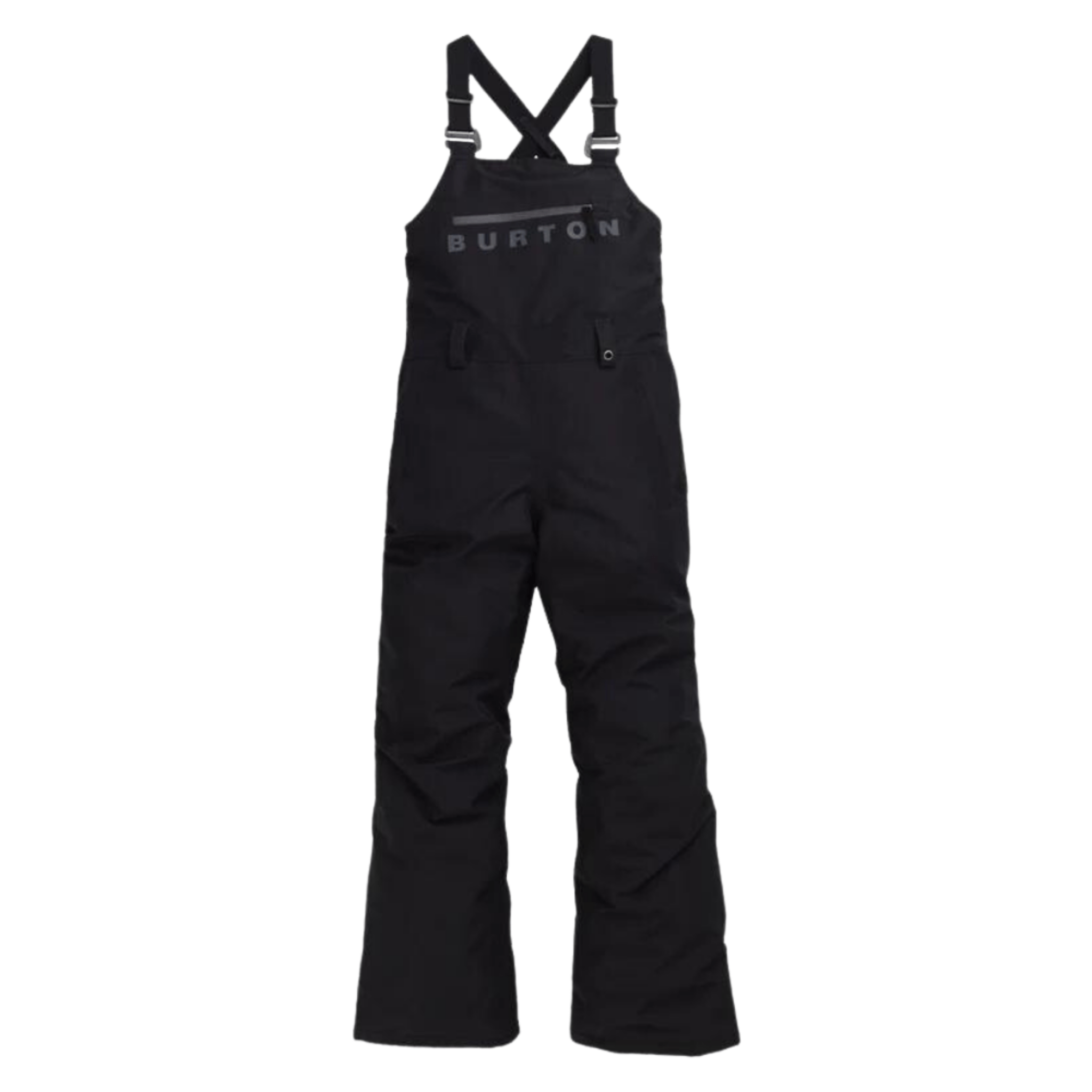 Burton Kids Stark GORE-TEX 2L Bib Pants in True Black design with waterproof shell construction and adjustable suspenders