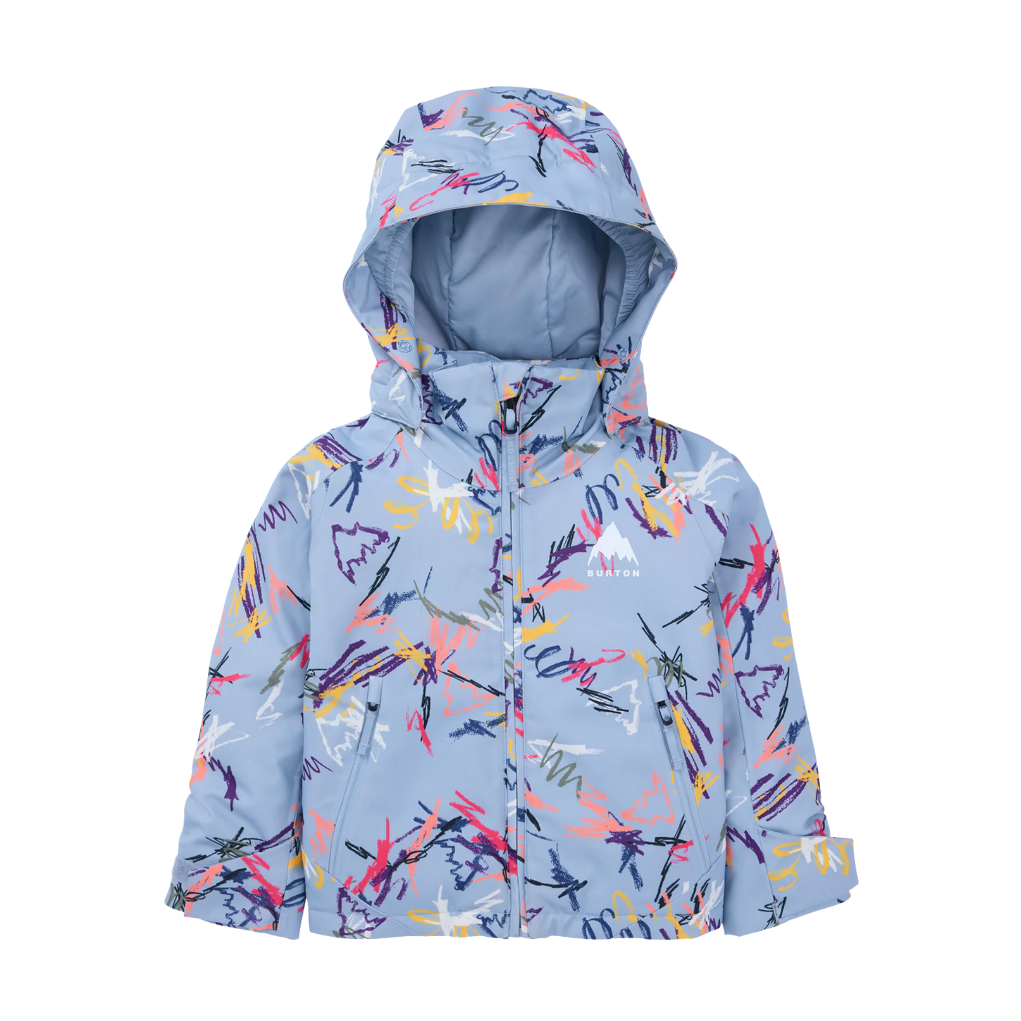 Burton Toddler Hillslope 2L Jacket in Scribble design with 10K waterproofing and 180g ThermacoreECO insulation