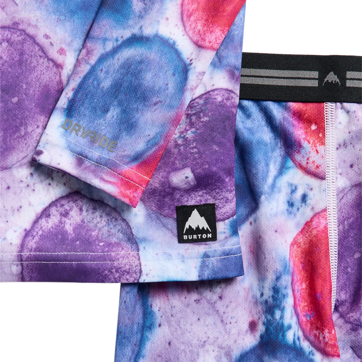 Burton Toddler Lightweight Baselayer Set DRYRIDE Ultrawick fabric in Bubbles design with breathable fast-wicking and quick-drying performance