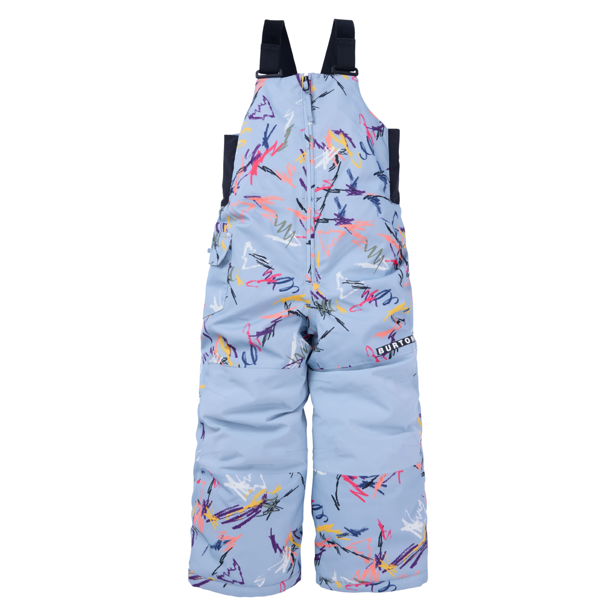 Burton Toddler Maven 2L bib pants with Room-To-Grow system extending the inseam by two inches