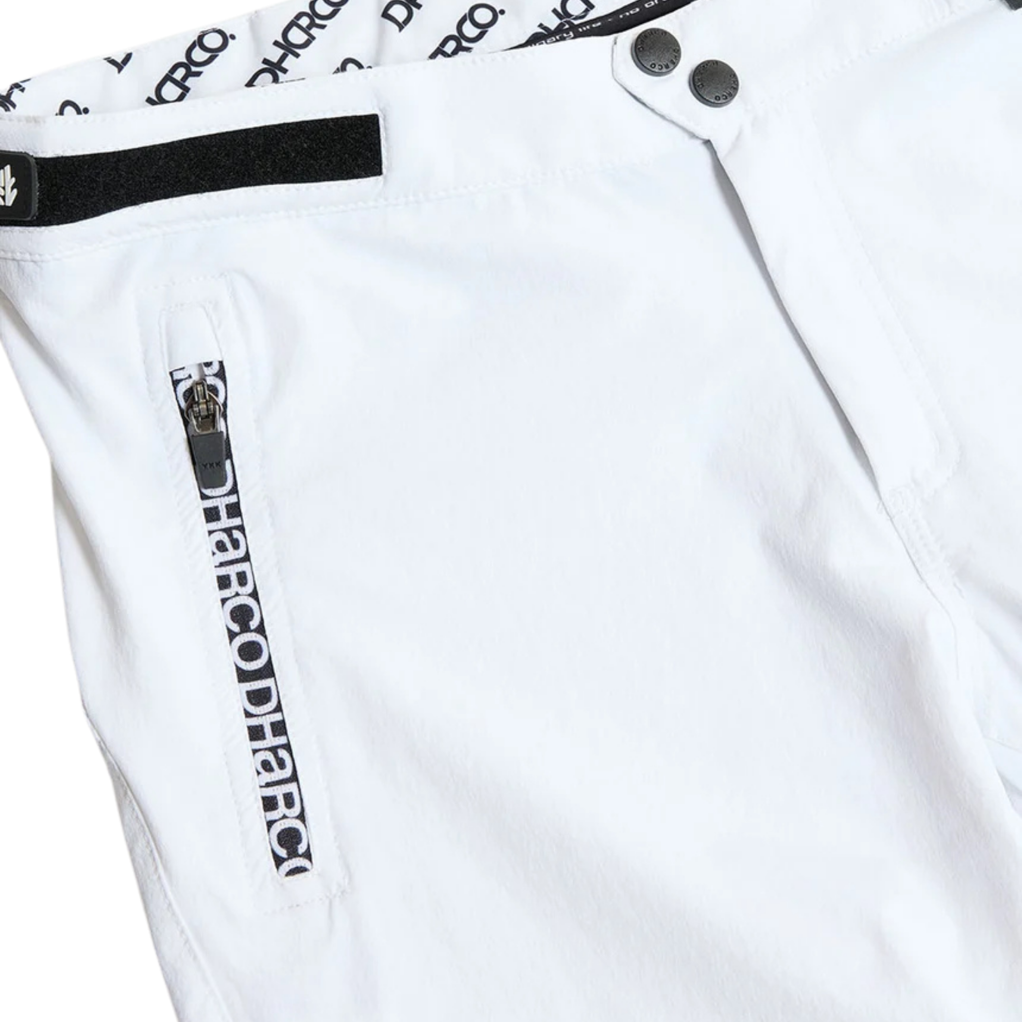 DHaRCO Youth Gravity Pants in White with 95% nylon 5% spandex bluesign approved 4-way stretch fabric and water-resistant finish