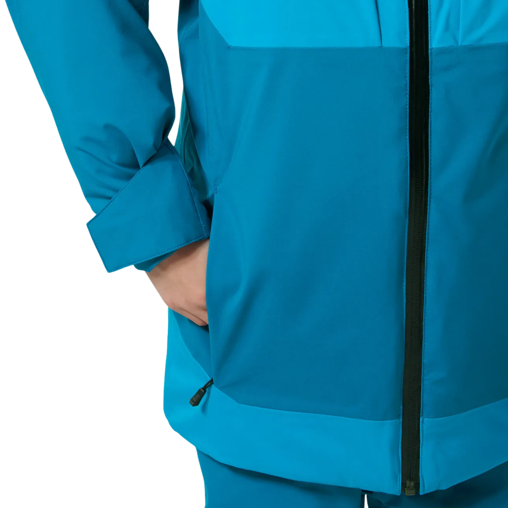 Helly Hansen Juniors Alpha Ski Jacket in Cerulean Blue with YKK zippered hand pockets and 133g PrimaLoft insulation