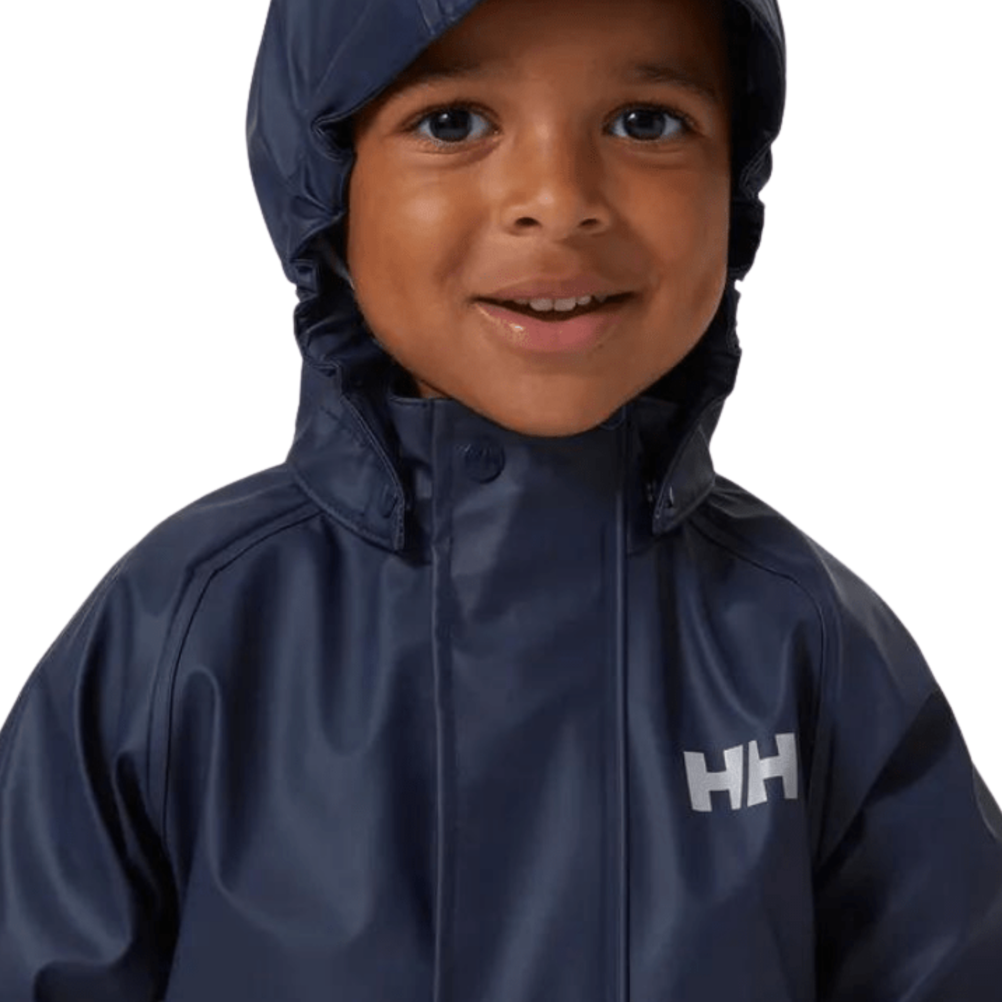 Helly Hansen Kids Bergen 2.0 Rain Jacket with detachable hood and waterproof welded seam construction