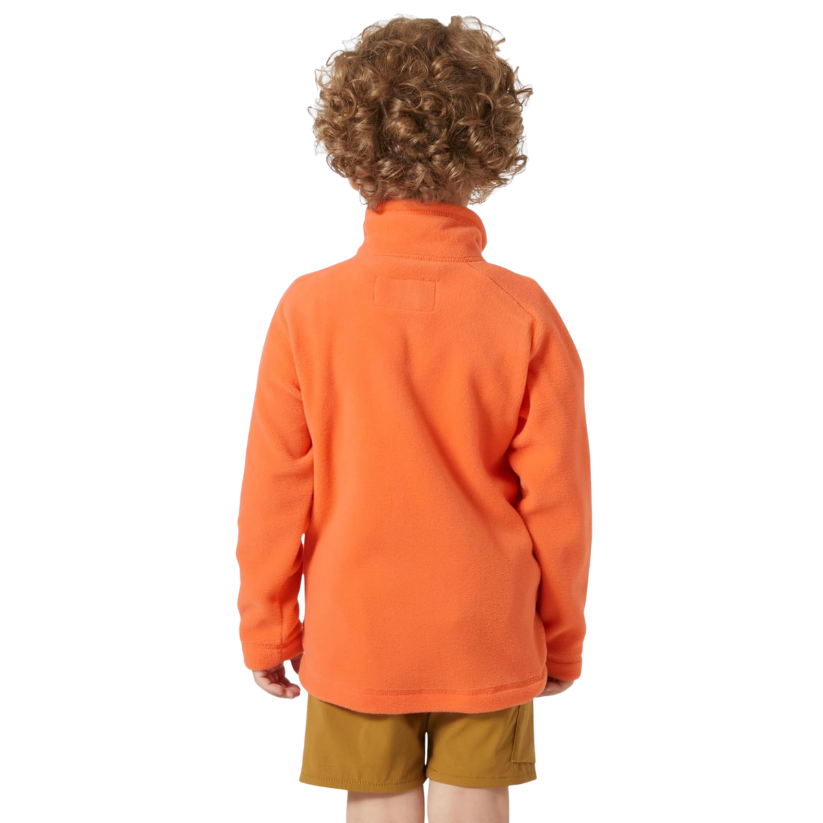 Rear view of Helly Hansen Kids Daybreaker 2.0 Jacket with lightweight microfleece construction and raglan sleeves