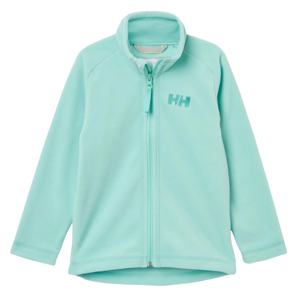 Helly Hansen Kids Daybreaker 2.0 Jacket in Lagoon color with lightweight Polartec 100g/m² microfleece, YKK zipper and recycled content