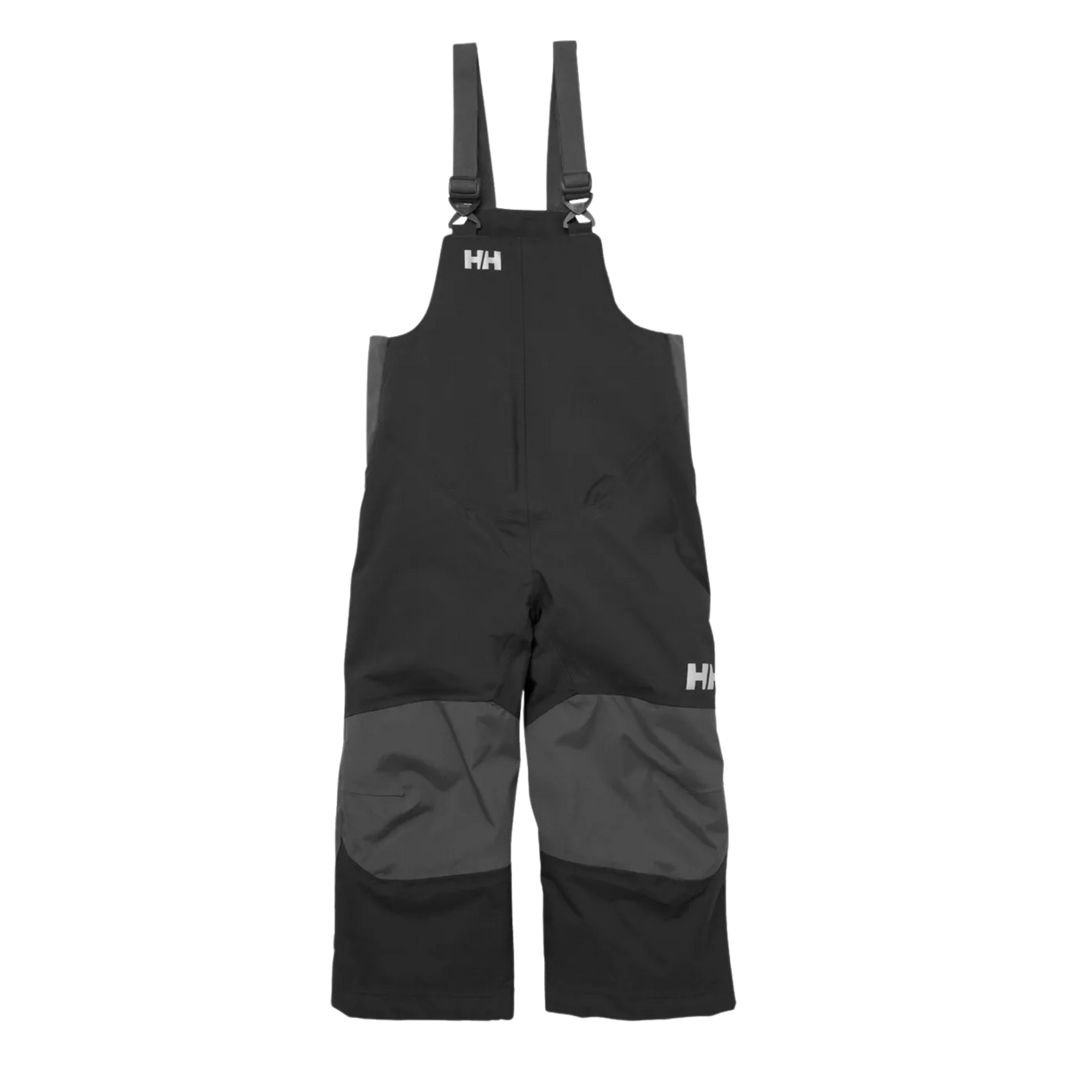 Helly Hansen Kids Rider 2.0 Insulated Bib Pants in Black with HELLY TECH Performance, 100g PrimaLoft BLACK insulation and snow gaiters