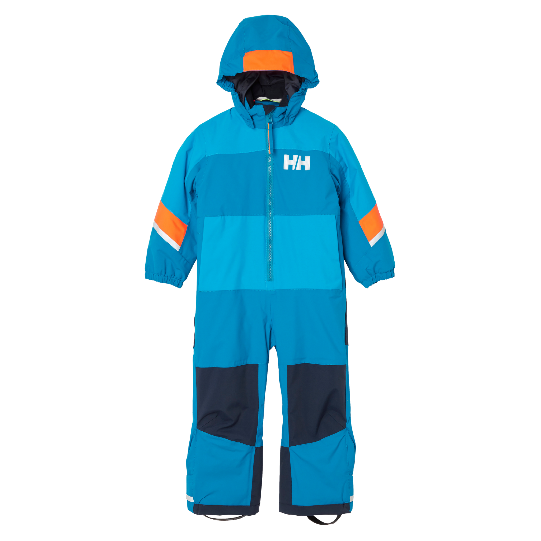 Helly Hansen Kids Rider 3.0 Snowsuit in Cerulean Blue with HELLY TECH Performance, 133g PrimaLoft BLACK Eco insulation and reinforced knees and seat