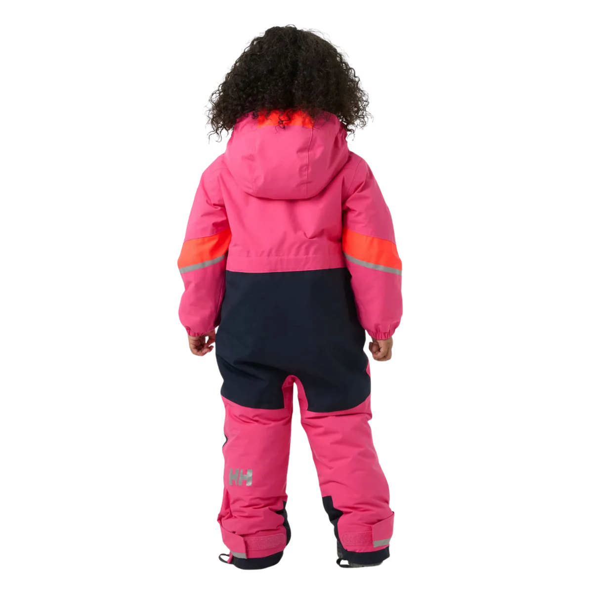 Rear view of Helly Hansen Kids Rider 3.0 Snowsuit with reinforced no-back-seam seat construction for added waterproofness and durability