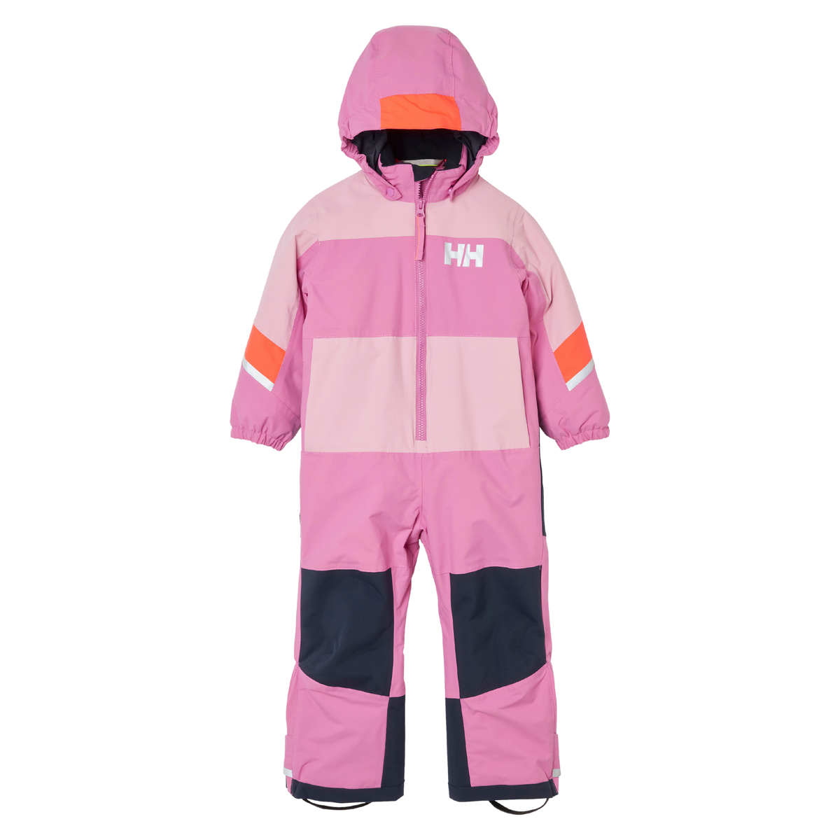 Helly Hansen Kids Rider 3.0 Snowsuit in Meta Pink with HELLY TECH Performance, 133g PrimaLoft BLACK Eco insulation and reinforced knees and seat