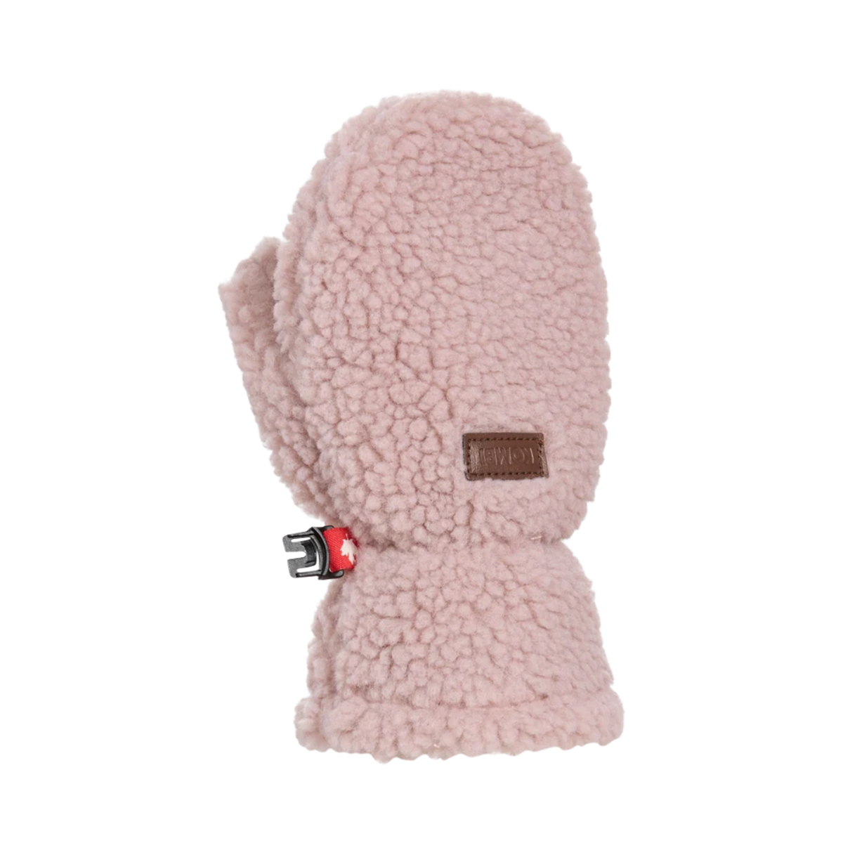 Kombi Camila Children Mitt in Pale Mauve with 100% recycled faux shearling, waterproof WATERGUARD membrane and moisture-wicking ACCU-DRI lining