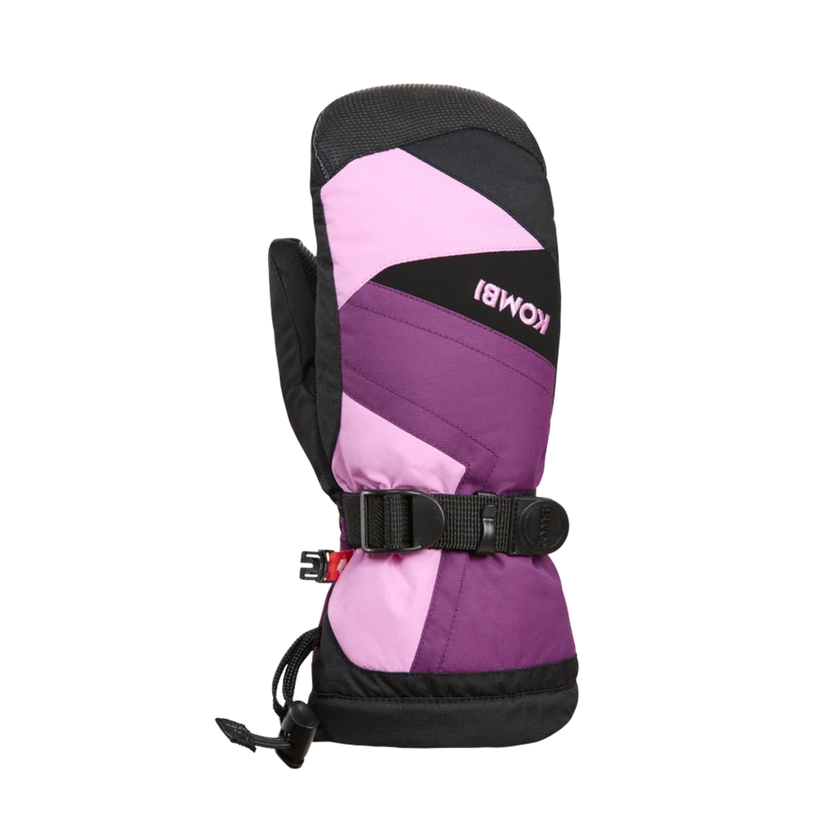 Kombi The Original Junior Mittens in Orchid Petal design with waterproof WATERGUARD membrane, ULTRALOFT insulation, heat pack pocket and adjustable cuffs