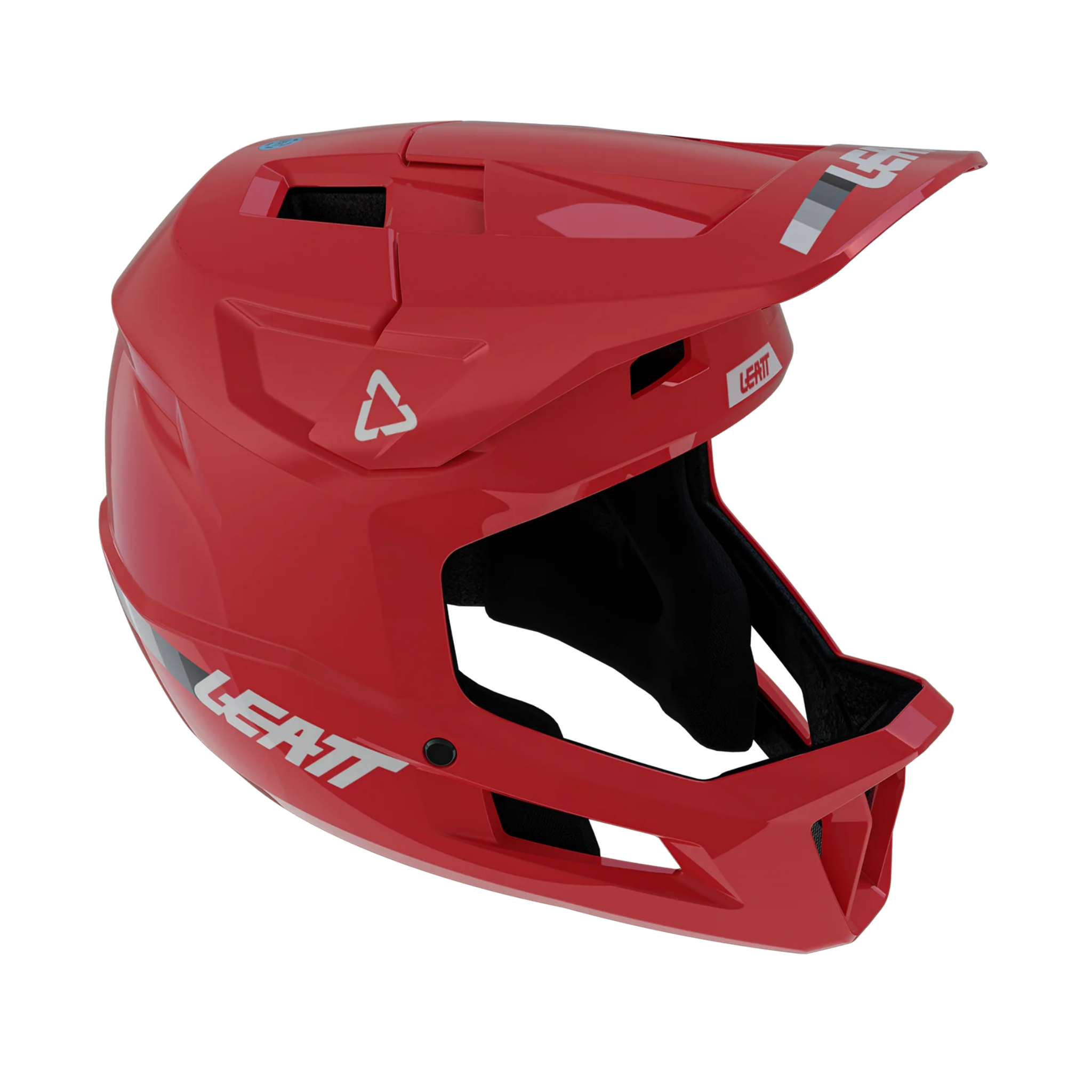Leatt Gravity 1.0 Junior full face MTB helmet in Fire for kids riding Whistler Bike Park and downhill trails