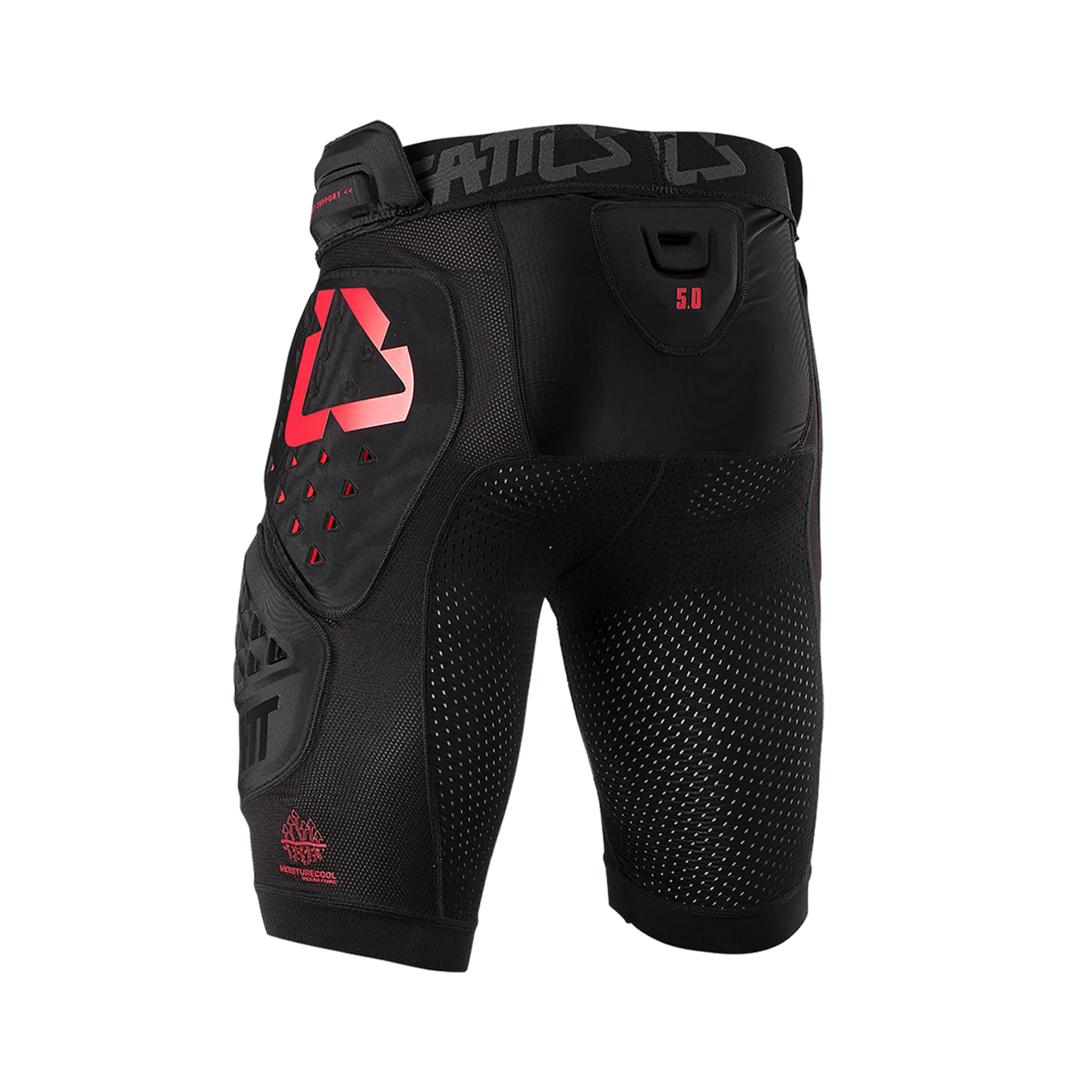 Rear view of Leatt 3DF Impact Shorts showing coccyx and upper hip protection