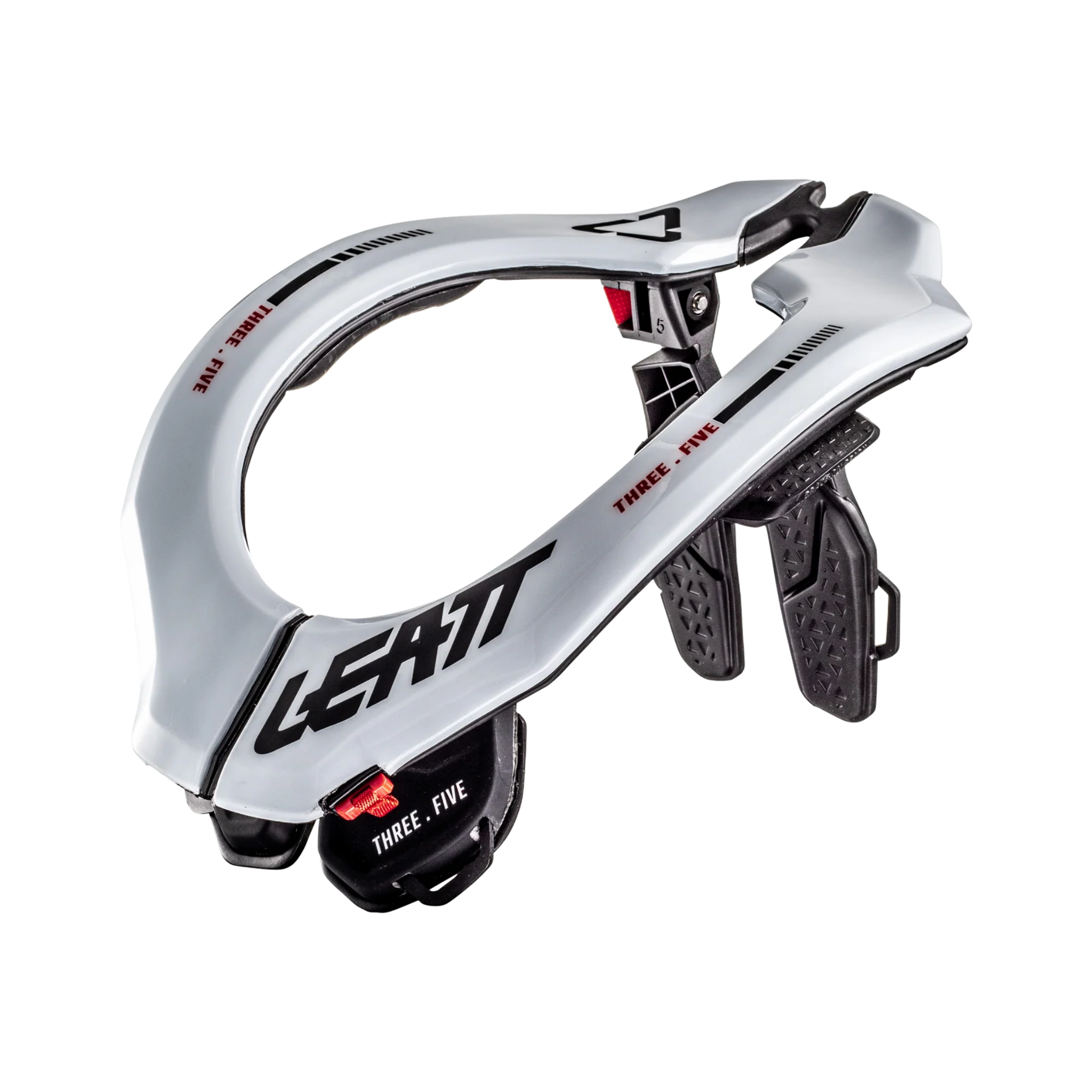 Leatt 3.5 Junior in White neck brace for kids riding Whistler Bike Park and downhill mountain bike trails