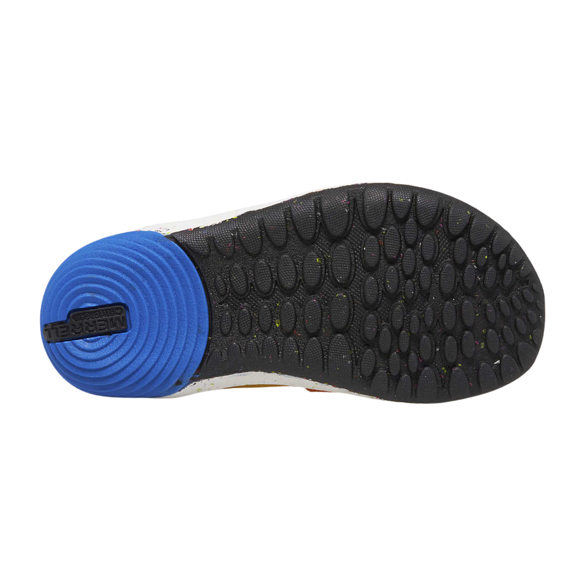 Merrell Bare Steps A83 Toddler Sneaker in Multi color with lightweight non-marking rubber outsole and 20% recycled rubber and extra grip