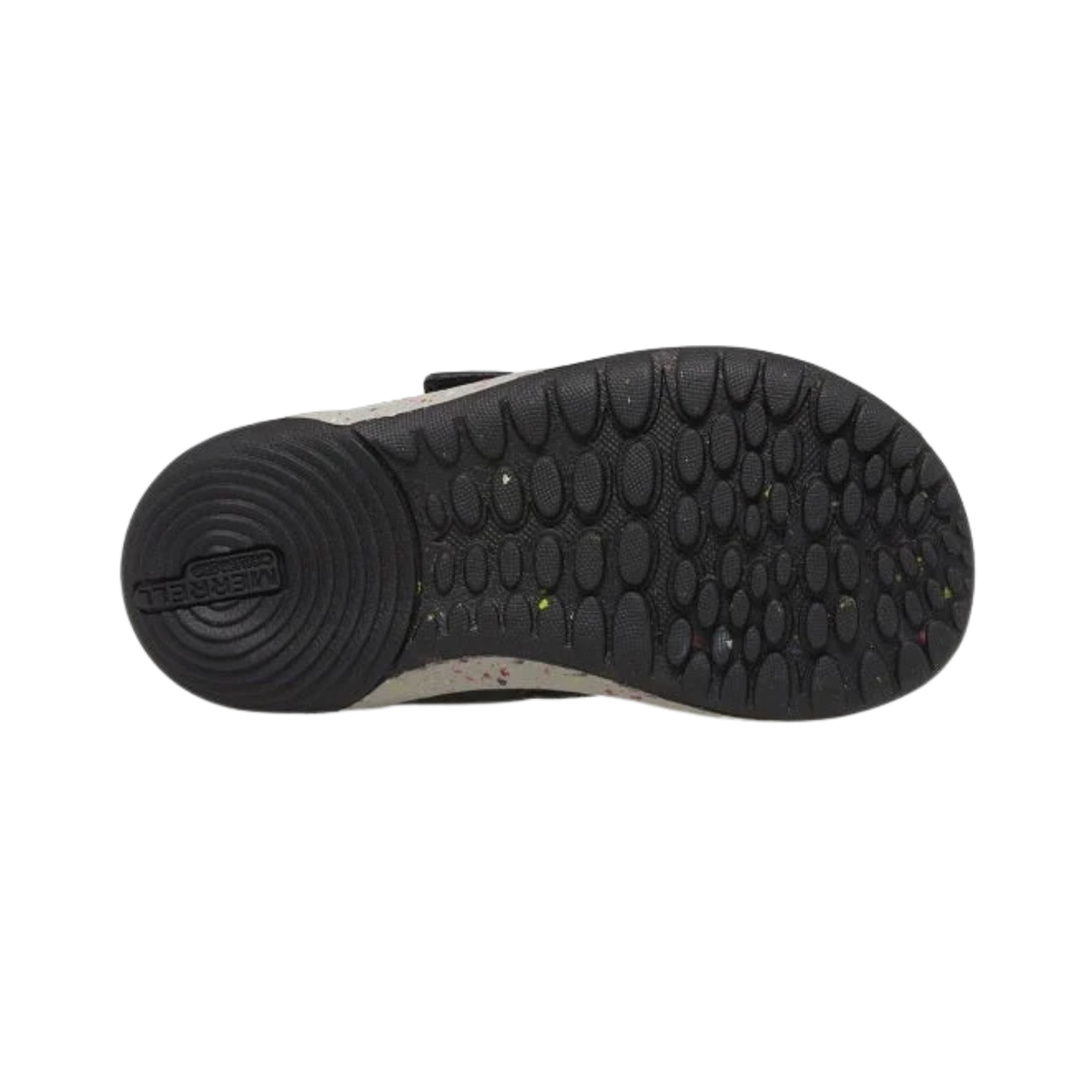 Merrell Bare Steps Toddler Water Shoe outsole made with 20% recycled rubber for durable traction during active play