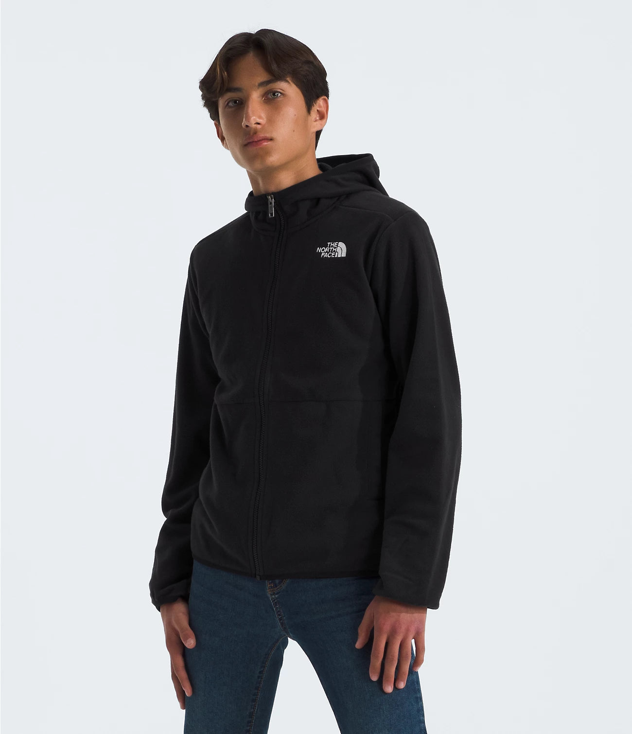 The North Face Teen Glacier Full Zip Hooded Jacket Summit Gold