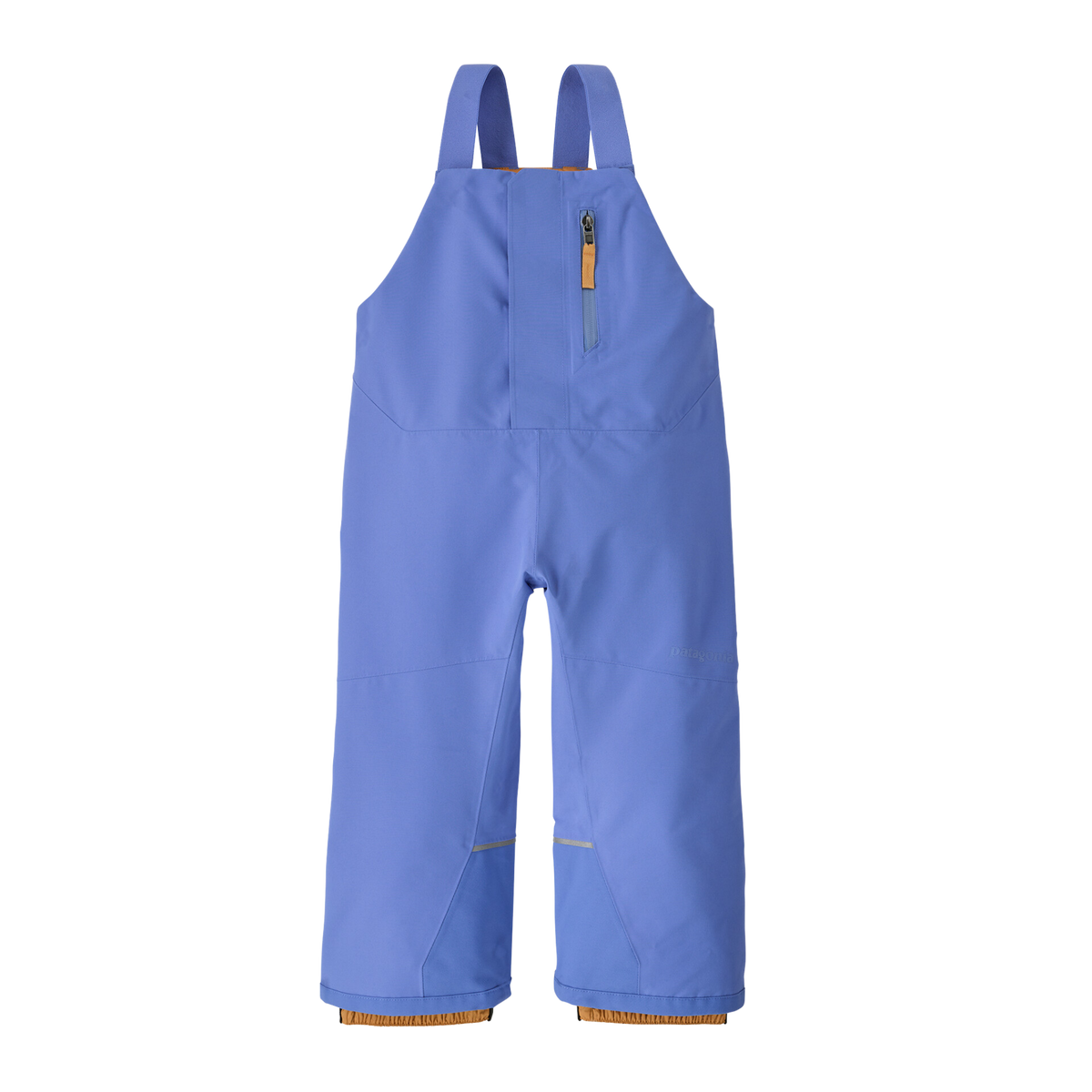 Patagonia Baby Snow Pile Bibs in Diver Blue with H2No waterproof protection, 100-g Thermogreen recycled insulation, Grow-Fit legs and snow gaiters