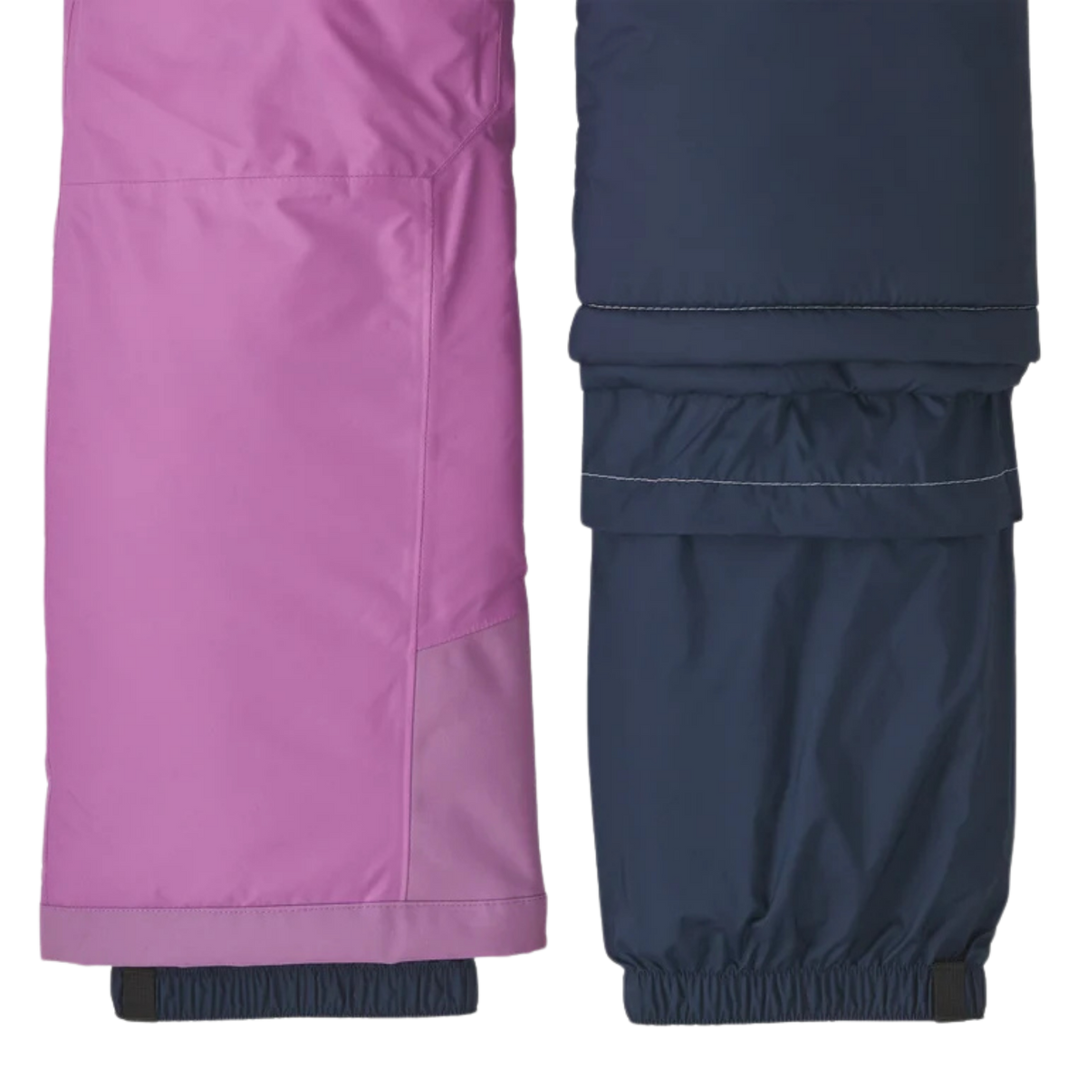 Patagonia Kids Powder Town Pants internal snow gaiter with gripper elastic designed to fit securely around ski and snowboard boots