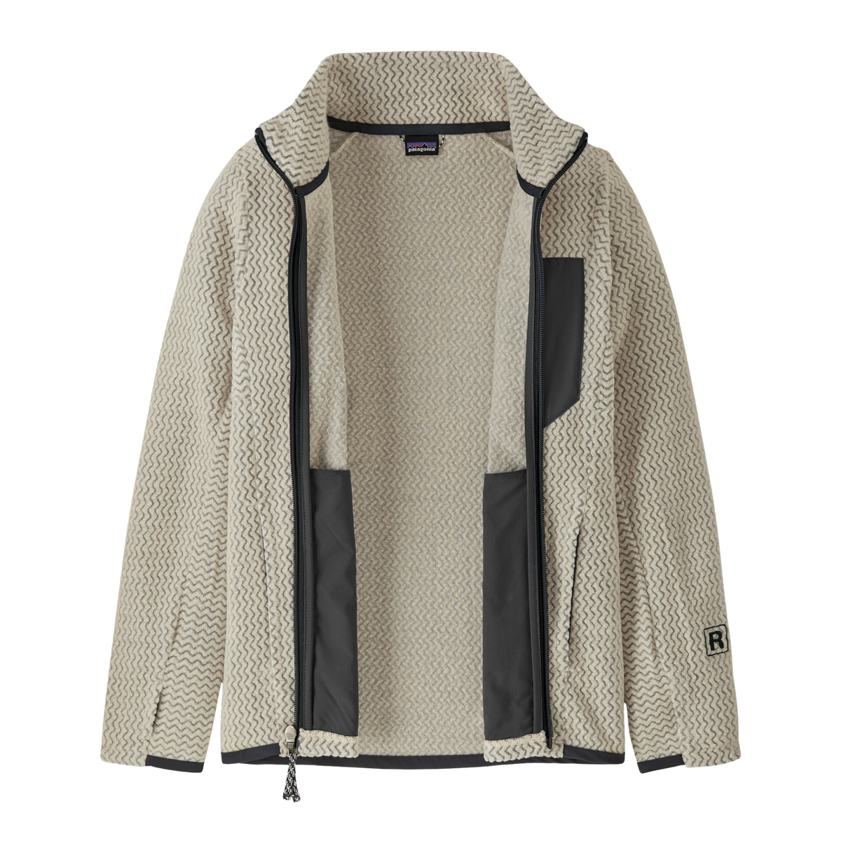 Patagonia Kids R1 Air Full-Zip Jacket 100% recycled polyester technical fleece designed to wick moisture and dry quickly