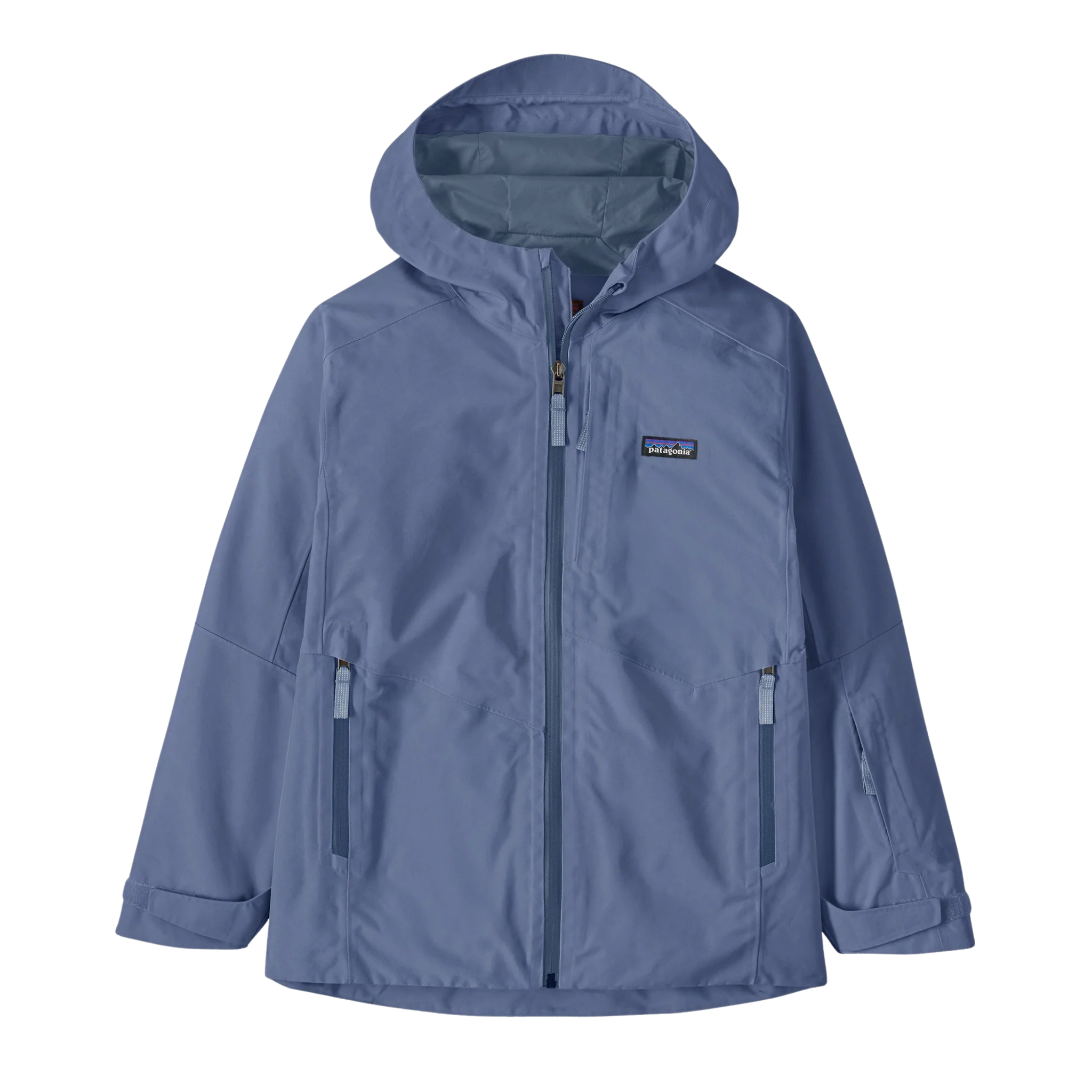 Patagonia Kids Storm Shift GORE-TEX Shell Jacket in Current Blue with waterproof 2-layer ePE fabric, recycled polyester and RECCO reflector