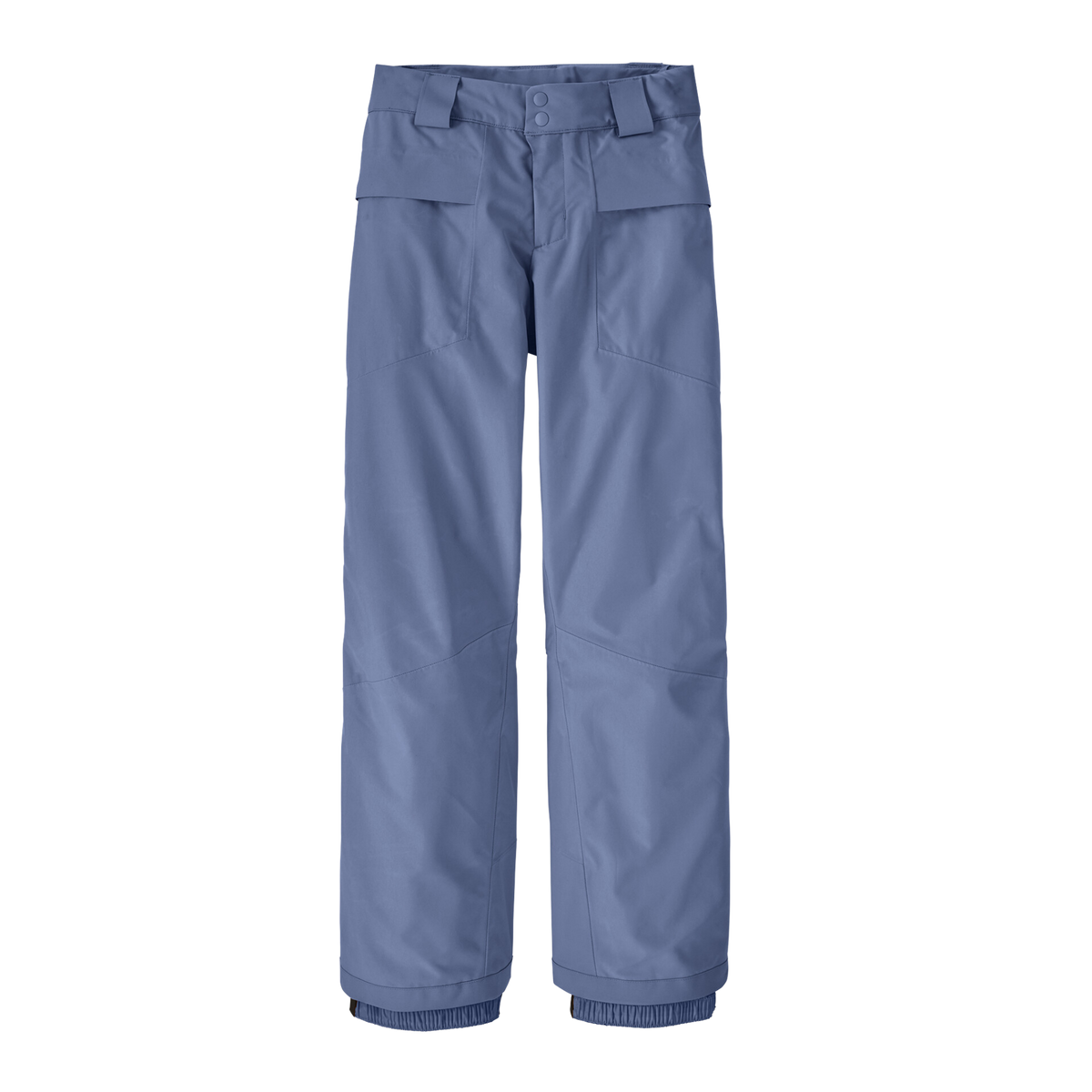 Patagonia Kids Storm Shift Pants in Current Blue with 2-layer GORE-TEX ePE waterproof shell, Grow Fit, boot gaiters and RECCO reflector