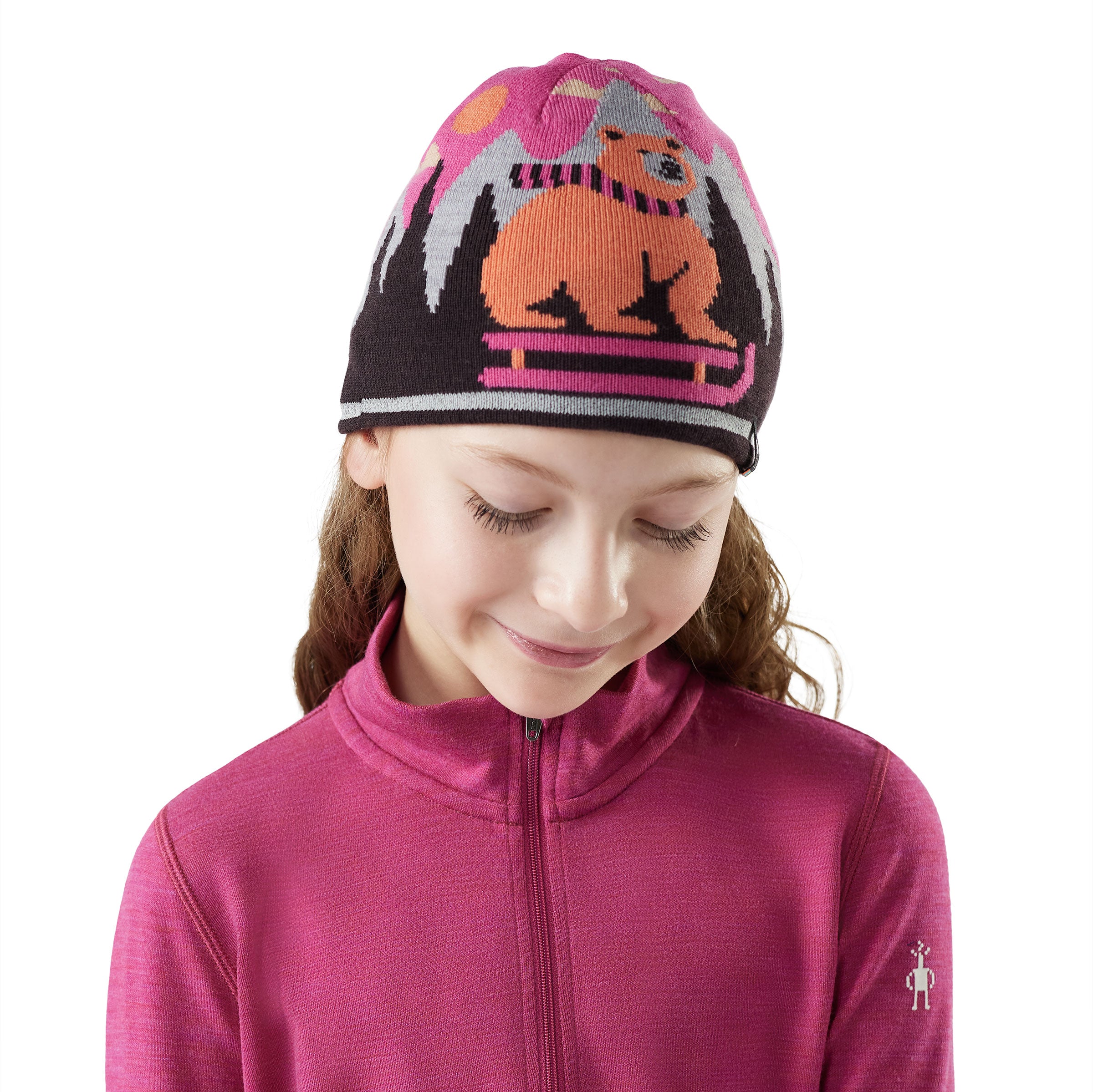Smartwool Kids' Merino Reversible Bear Beanie