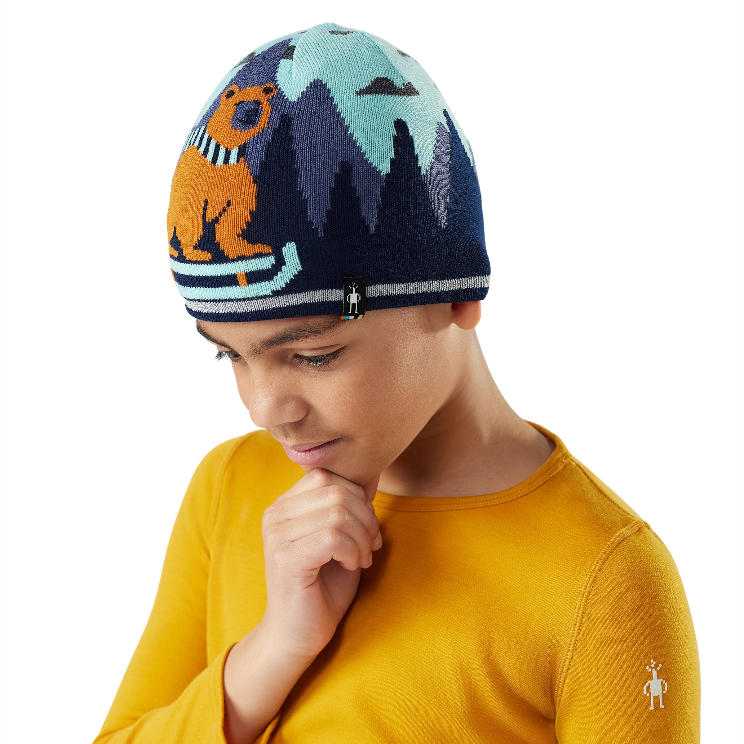 Smartwool Kids' Merino Reversible Bear Beanie