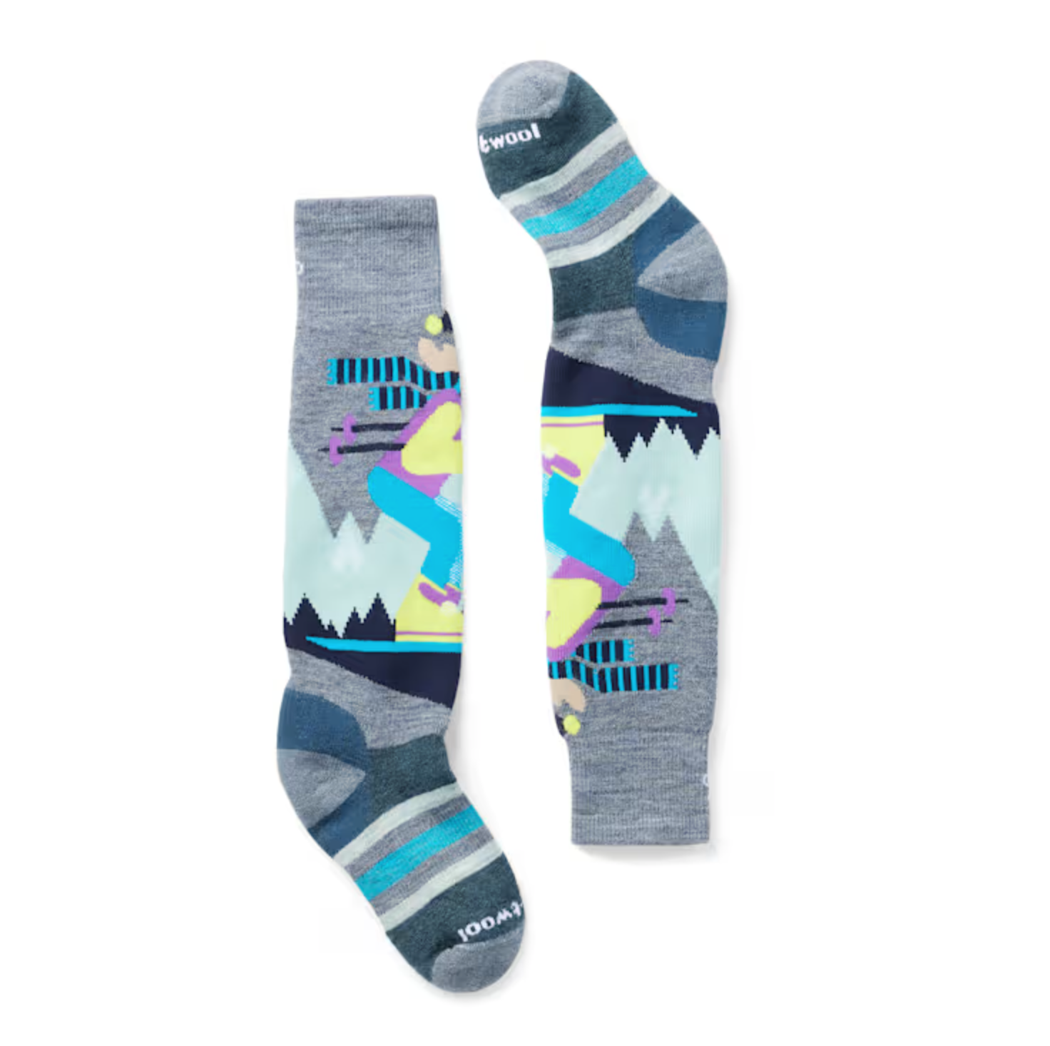 Smartwool Kids' Wintersport Full Cushion Mountain Moose Pattern OTC Socks