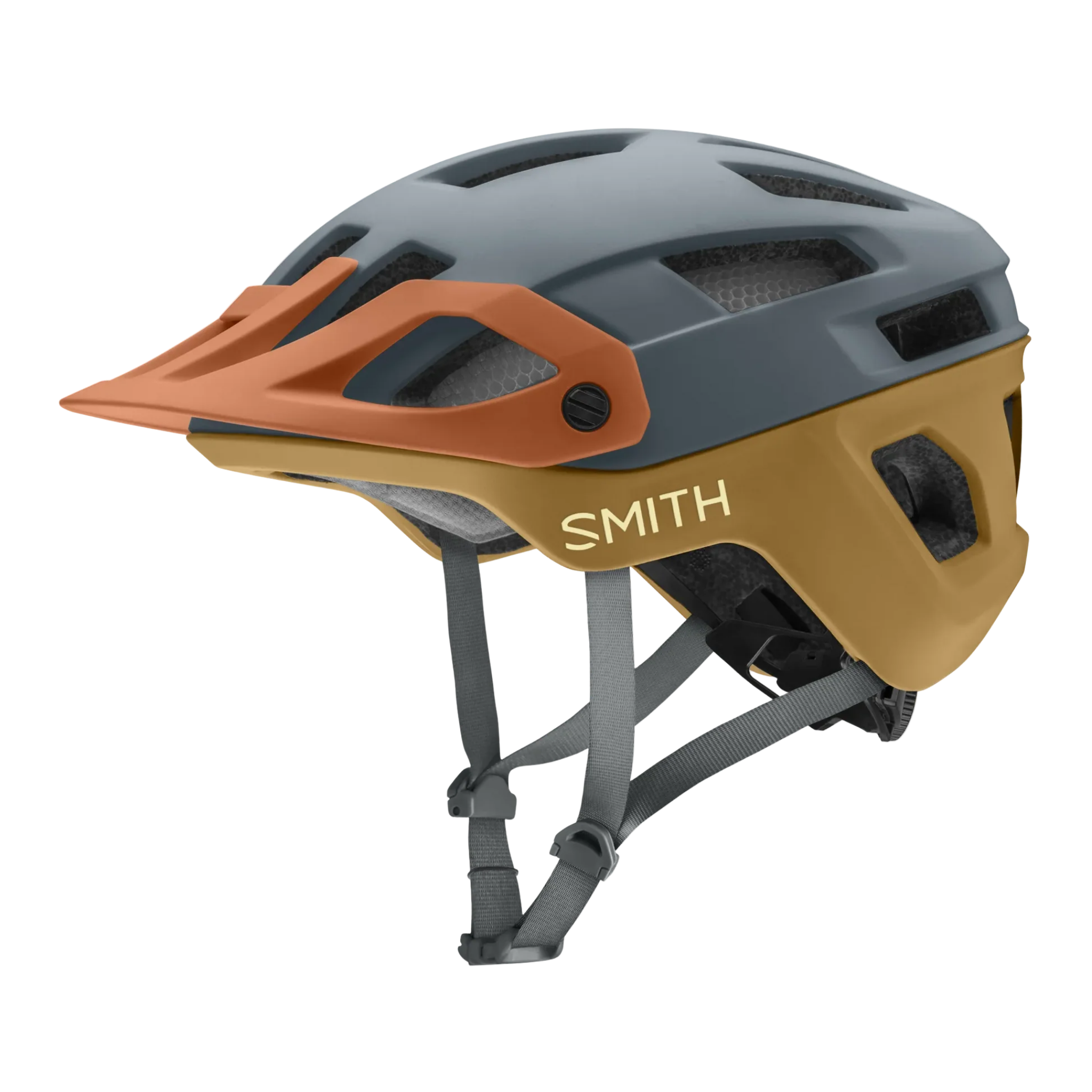 Smith Engage MIPS mountain bike helmet in Matte Flint/Tarmac, designed for trail and enduro riding at Whistler Bike Park.