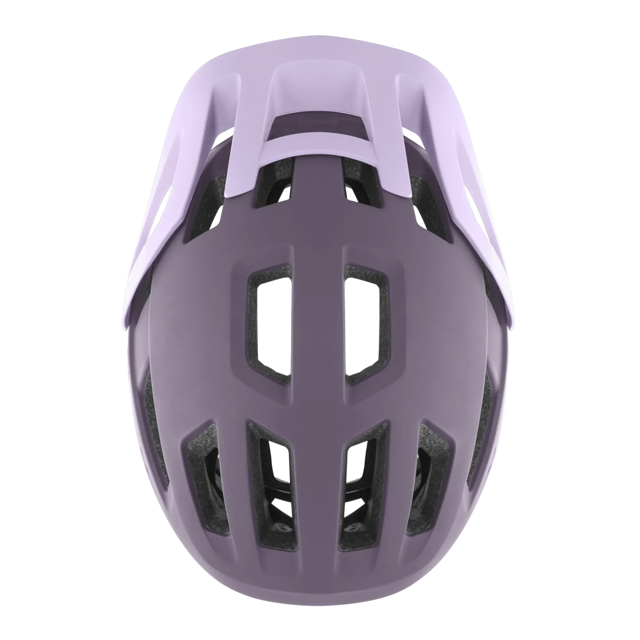 Top view of Smith Engage MIPS mountain bike helmet in Matte Meteorite Aura, showing ventilation ports and aerodynamic design