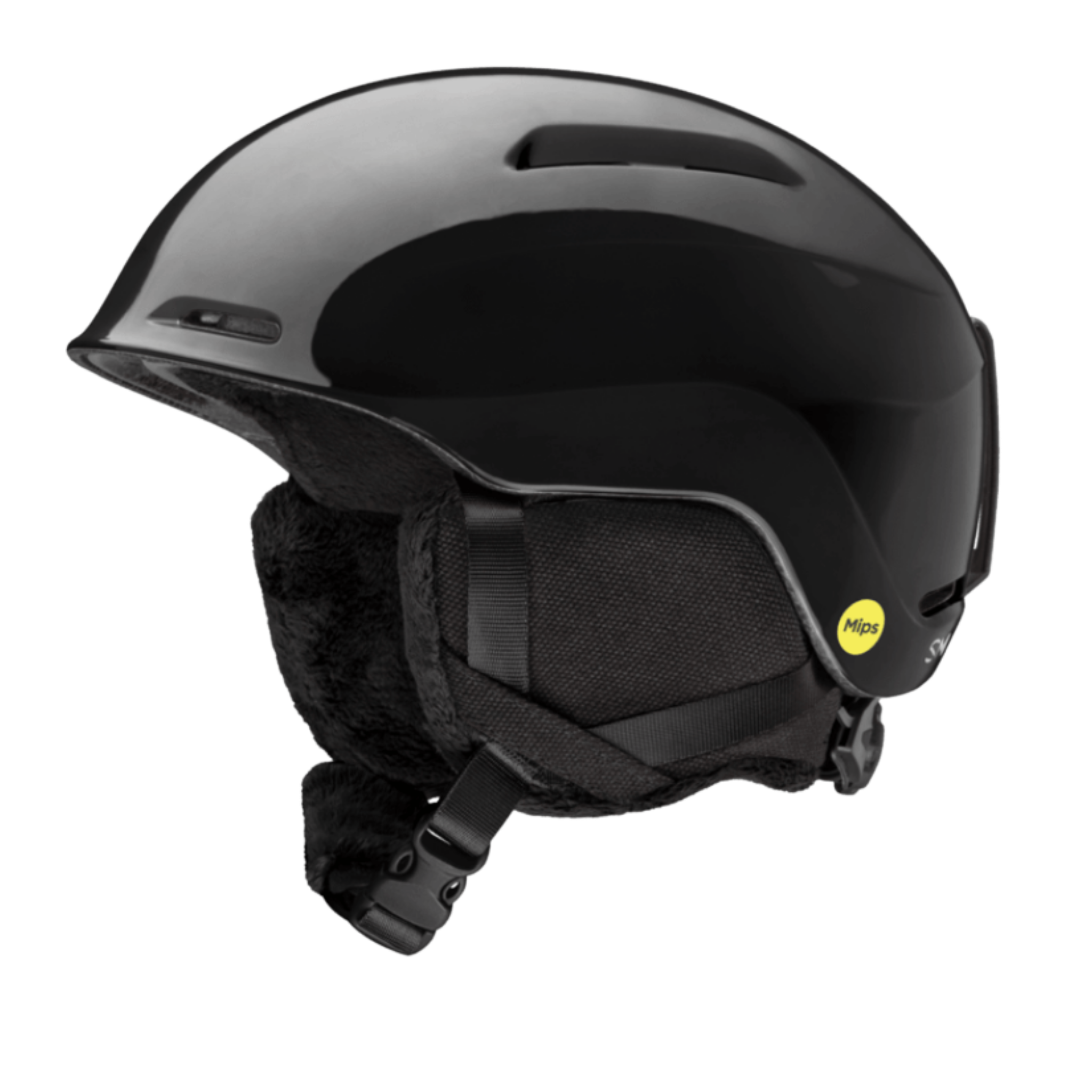 Smith Glide Jr MIPS Snow Helmet in Black with lightweight in-mold construction and Mips protection