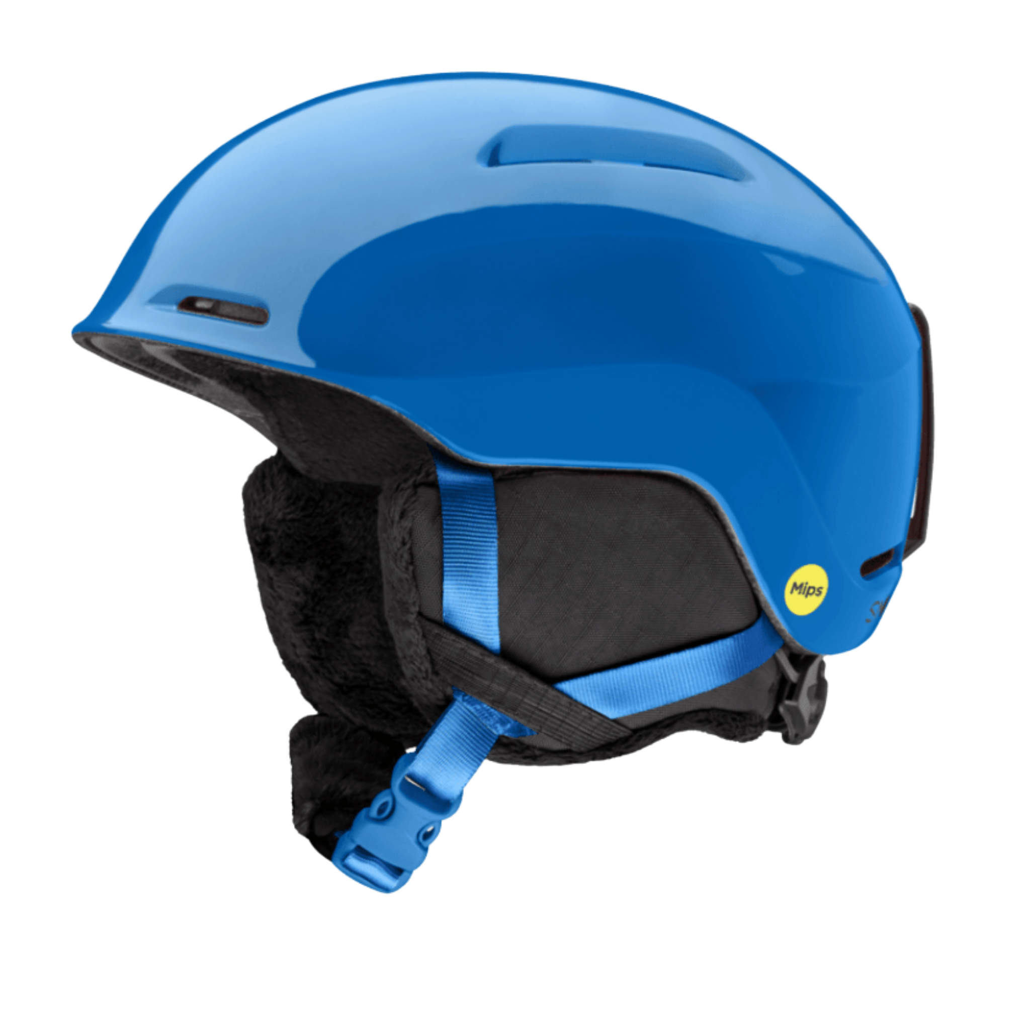 Smith Glide Jr MIPS Snow Helmet in Cobalt with lightweight in-mold construction and Mips protection