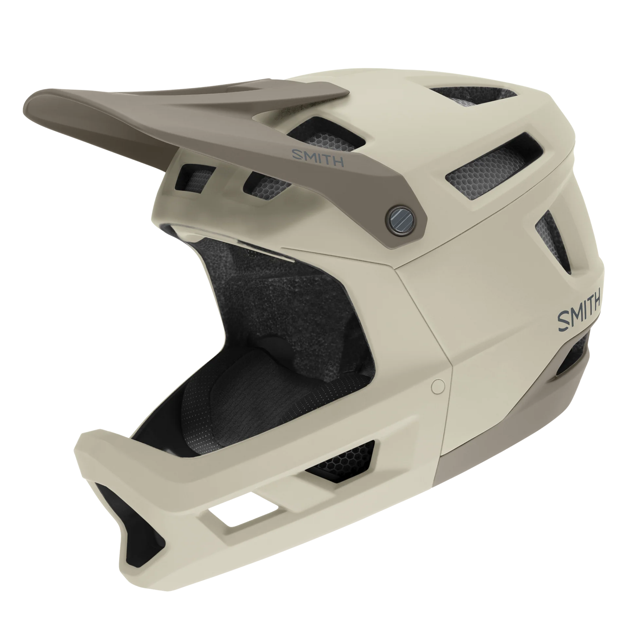 Smith Mainline MIPS full face mountain bike helmet in Matte Chalk, suited for Whistler Bike Park downhill riding 