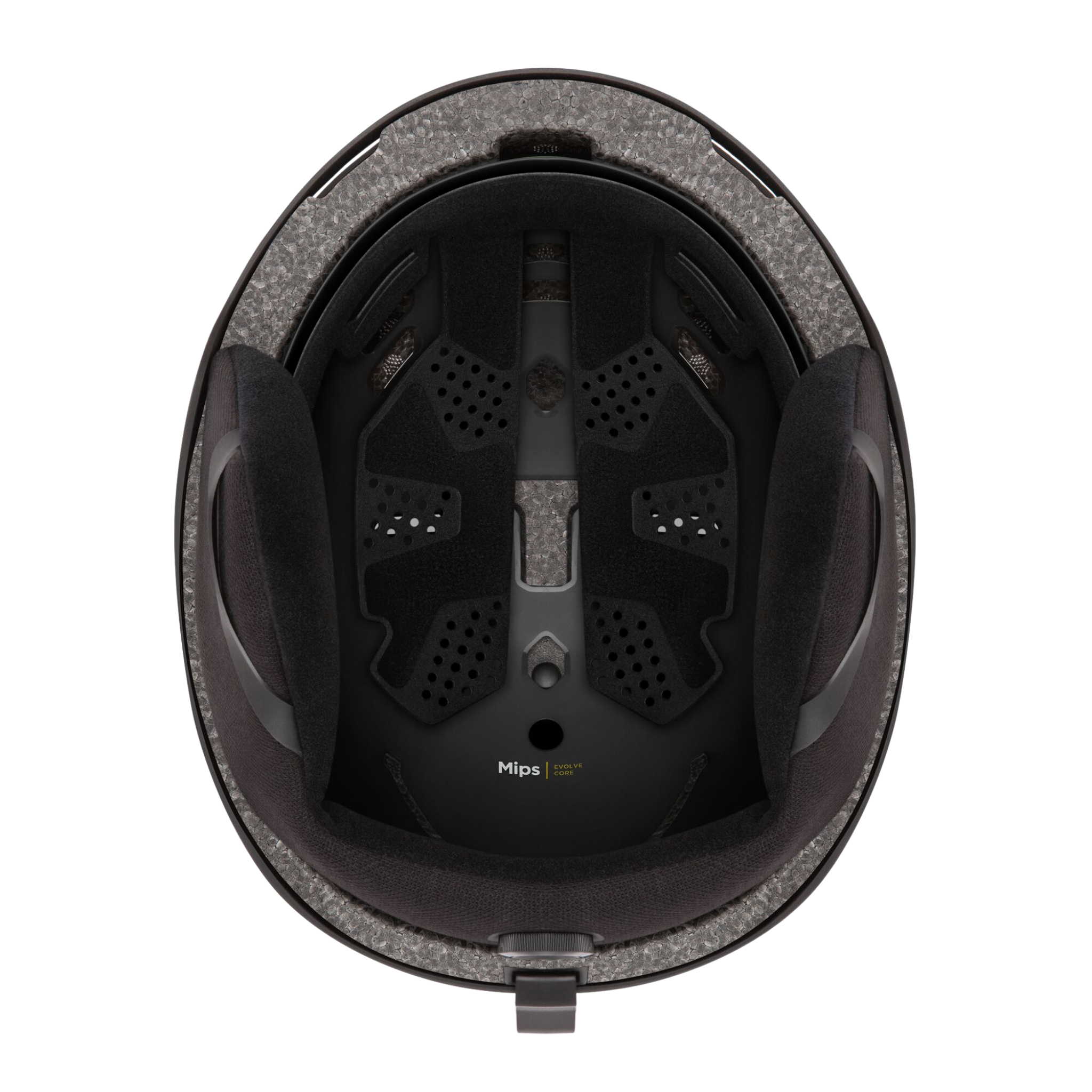 Close-up of the ventilation ports on the Smith Rodeo Jr MIPS snow helmet in Matte Black