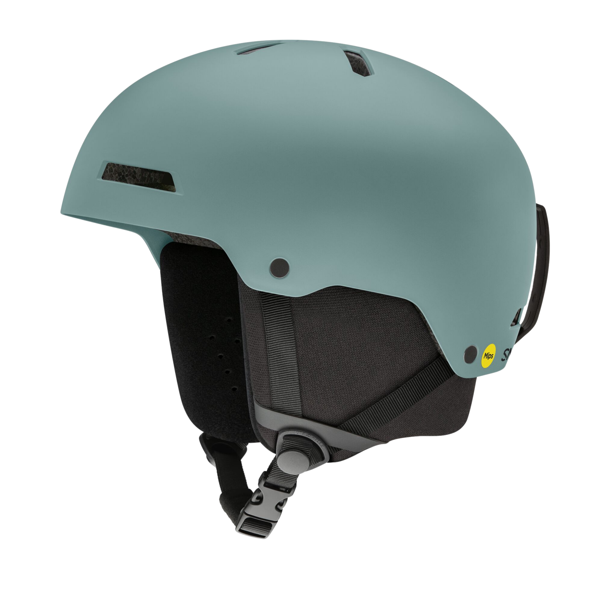 Smith Rodeo Jr MIPS snow helmet in Matte Juniper suited for kids skiing and snowboarding in Whistler