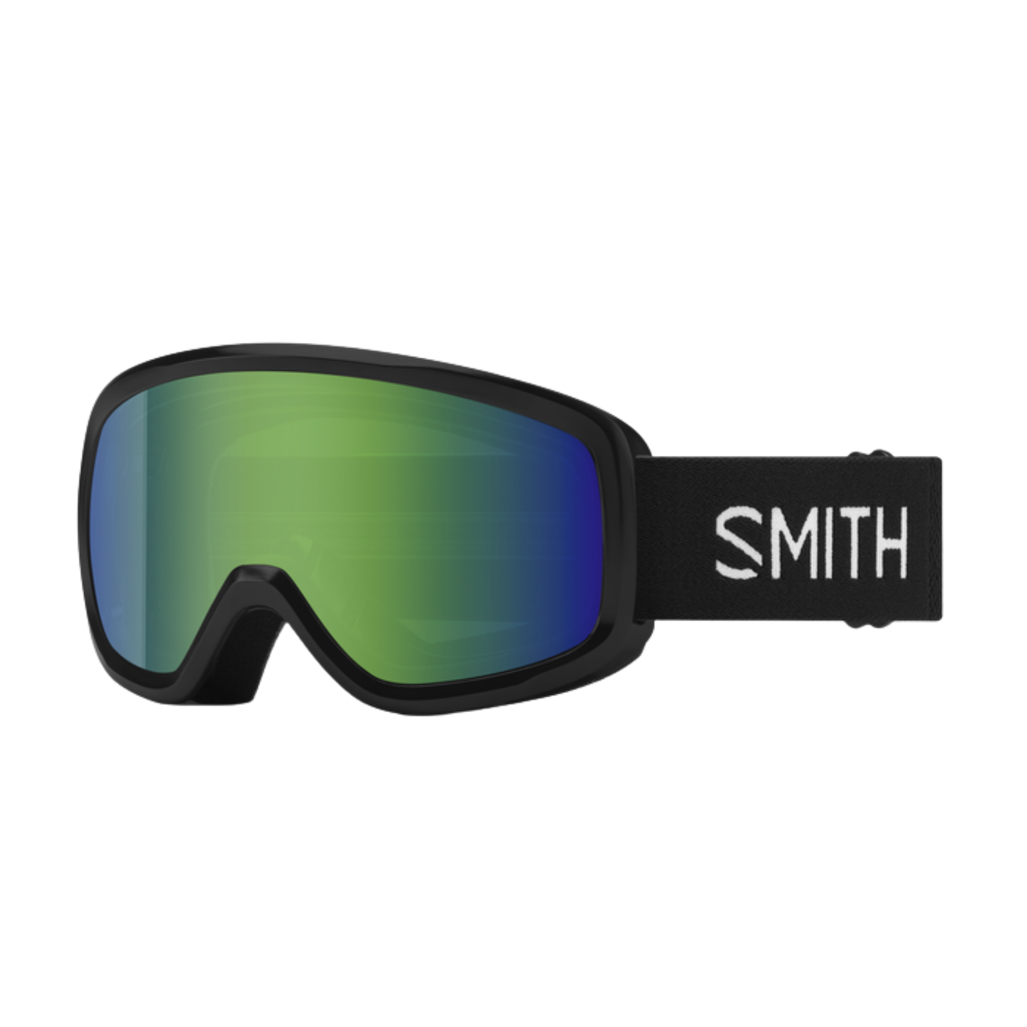 Smith Snowday Sol-X snow goggles in Black/Green suited for kids skiing and snowboarding in Whistler