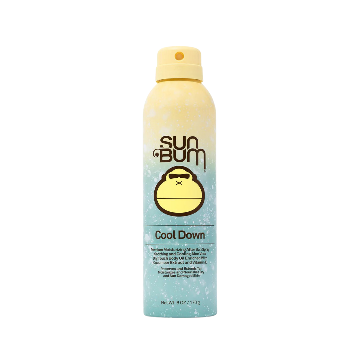 Sun Bum After Sun Cool Down Spray with soothing Aloe Vera, Vitamin E and cucumber extract in a lightweight non-greasy continuous spray formula
