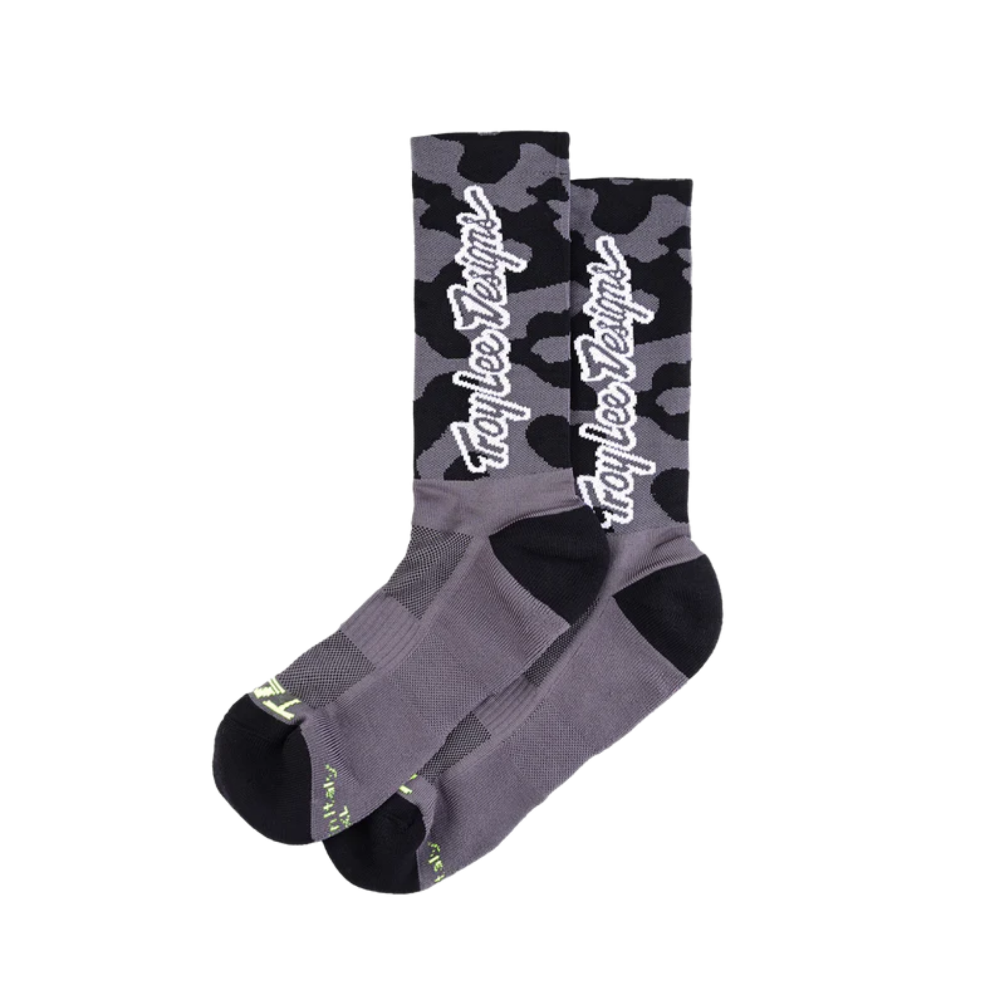 Troy Lee Designs Performance in Scrubland Black mountain bike socks for Whistler Bike Park and trail riding