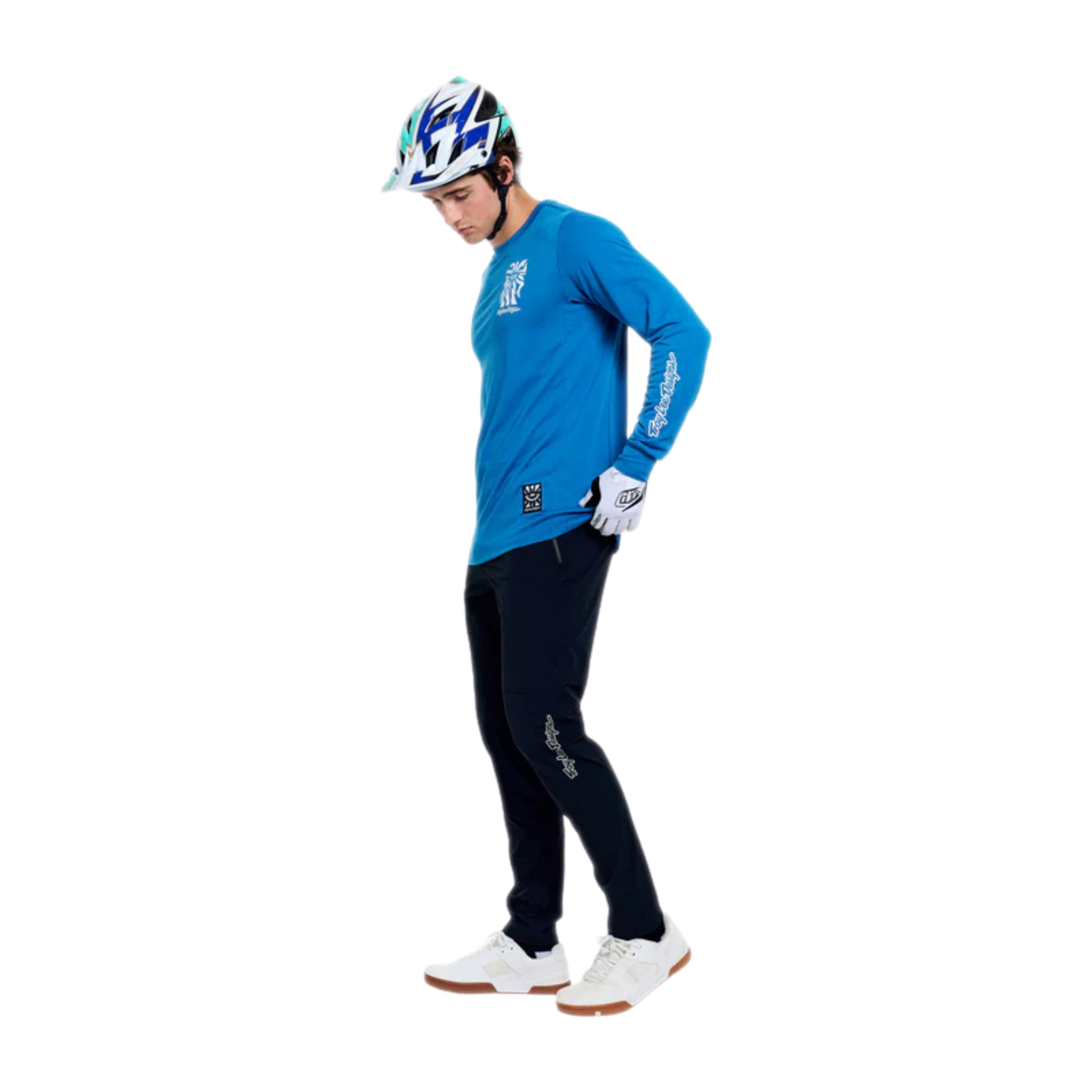 Mountain biker wearing Troy Lee Designs Skyline Trail Pant