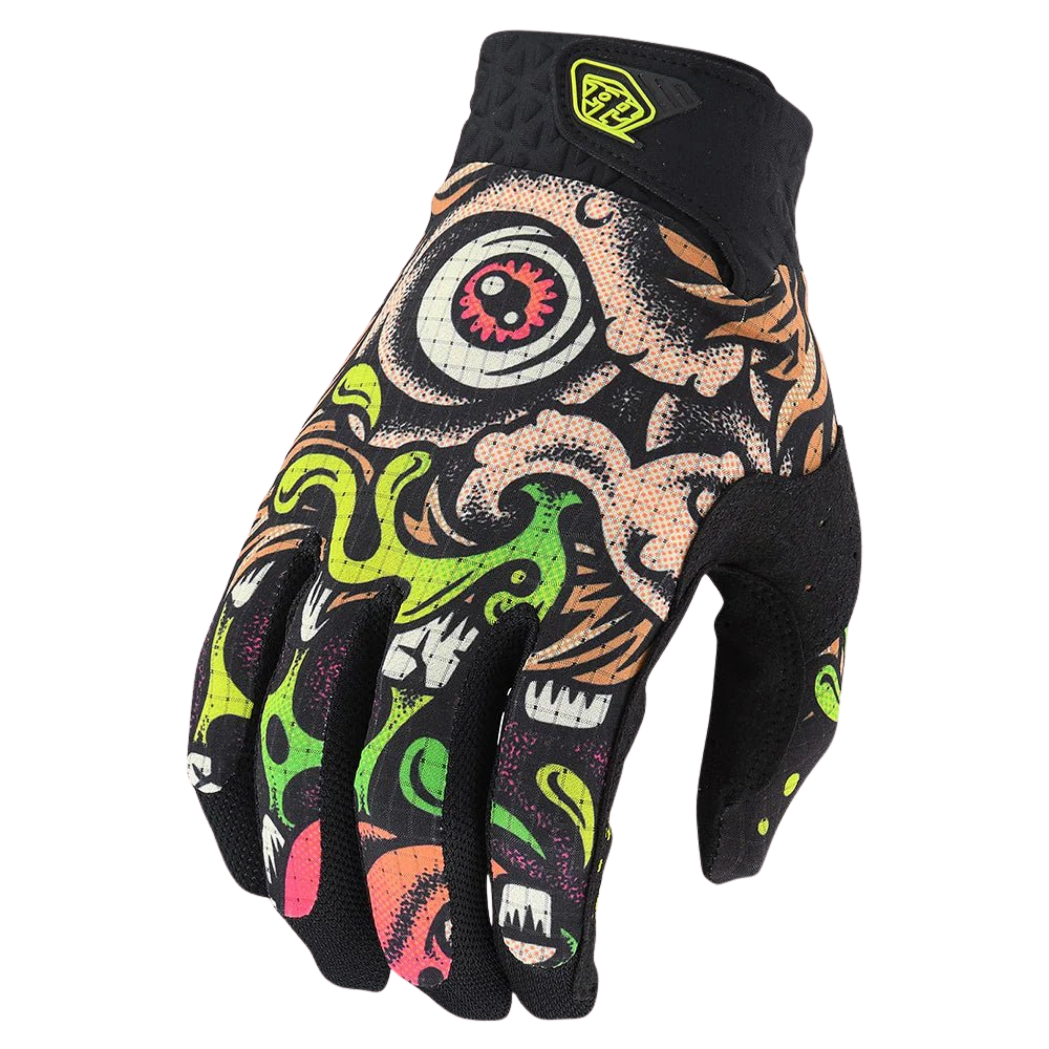 Troy Lee Designs Youth Air Gloves Limited Edition for Whistler Bike Park and mountain biking in Bigfoot Black/Green