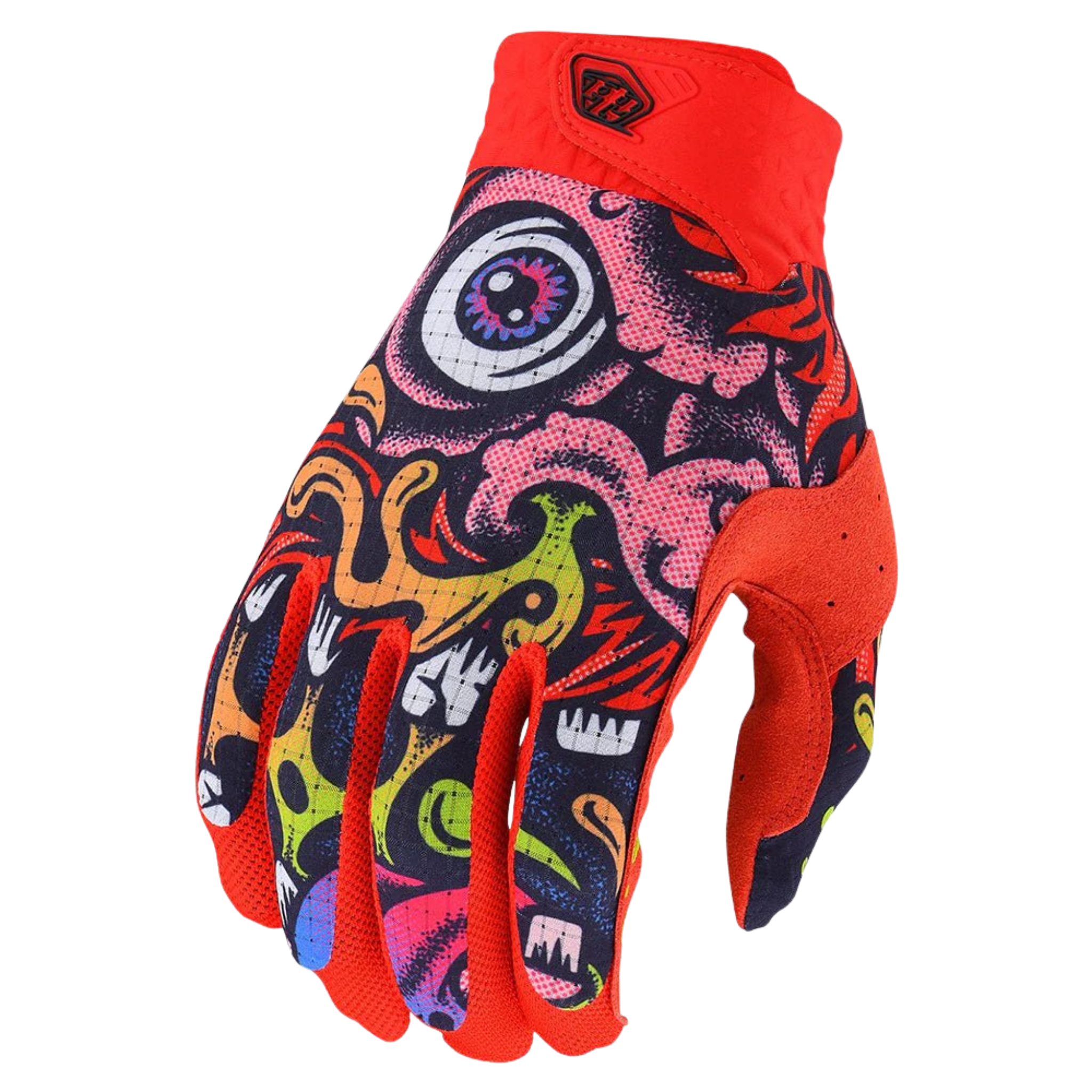 Troy Lee Designs Youth Air Gloves Limited Edition for Whistler Bike Park and mountain biking in Bigfoot Red/Navy