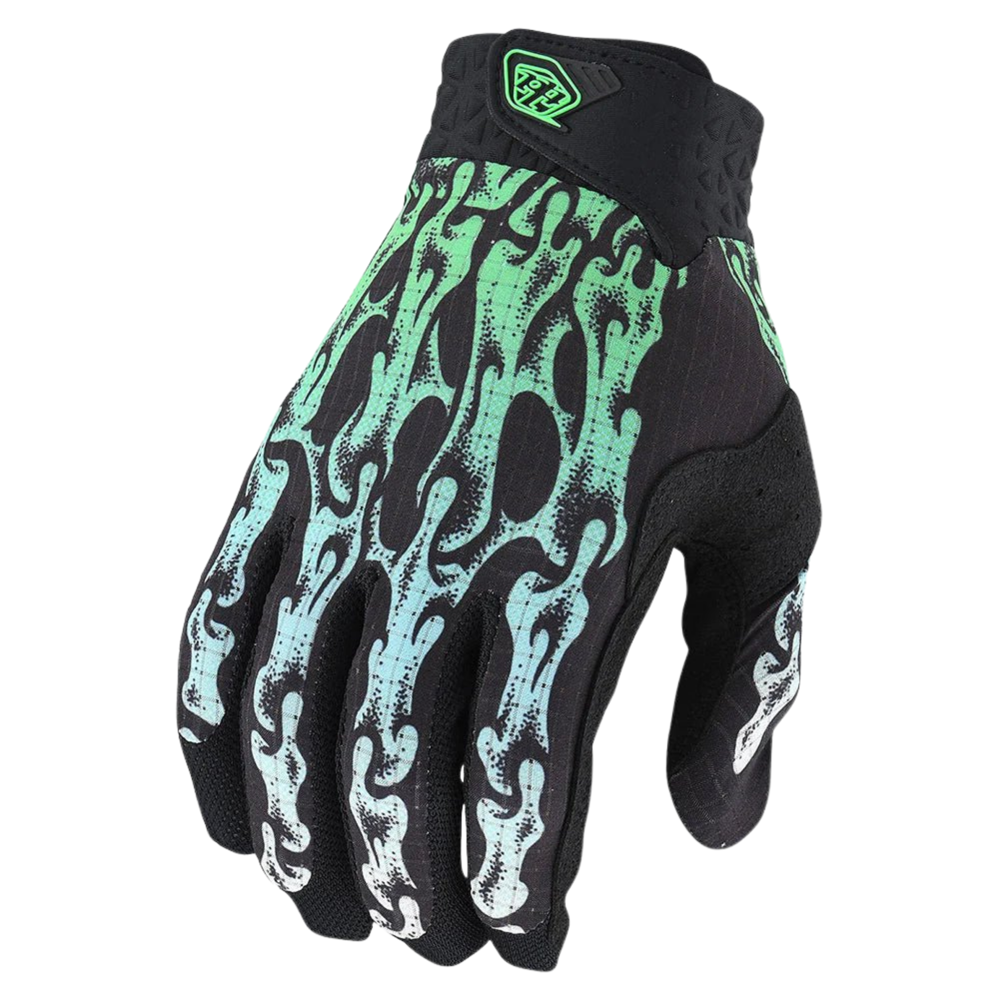 Troy Lee Designs Youth Air Gloves Limited Edition for Whistler Bike Park and mountain biking in Slime Hands/Flo Green
