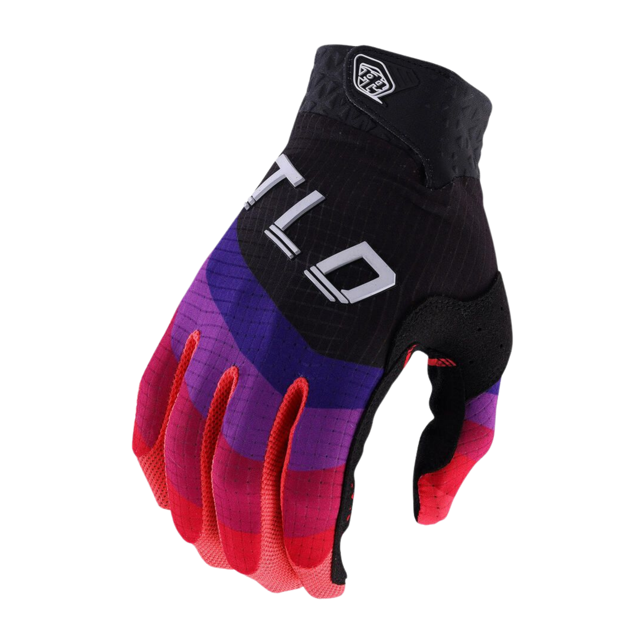 Troy Lee Designs Youth Air Gloves in Reverb Black/Glo Red for Whistler Bike Park mountain biking