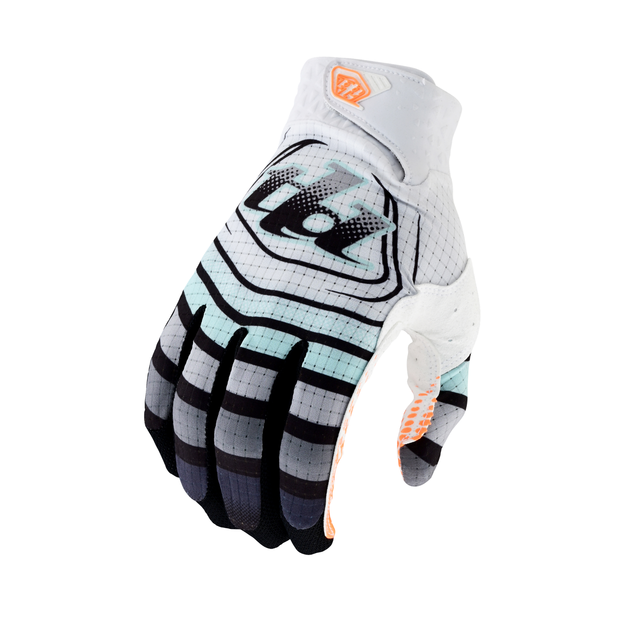 Troy Lee Designs Youth Air Gloves in Wavez Beached Aqua for Whistler Bike Park mountain biking