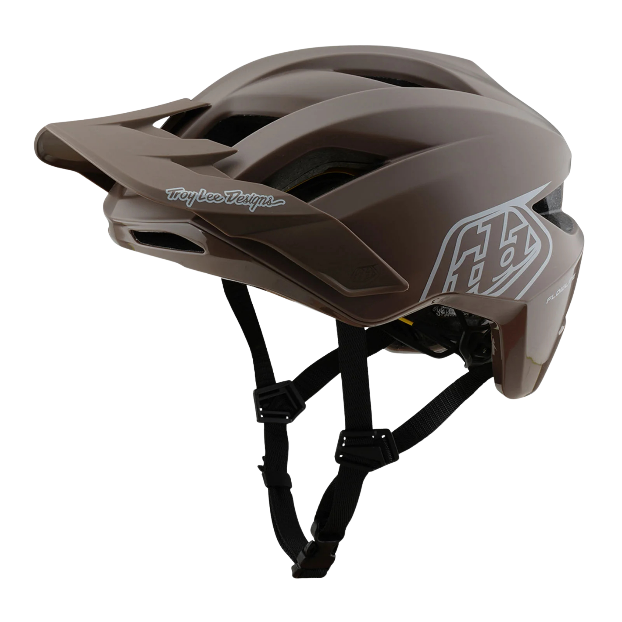 Troy Lee Designs Youth Flowline Helmet Orbit for Whistler Bike Park and kids mountain biking in Caper/Chalk