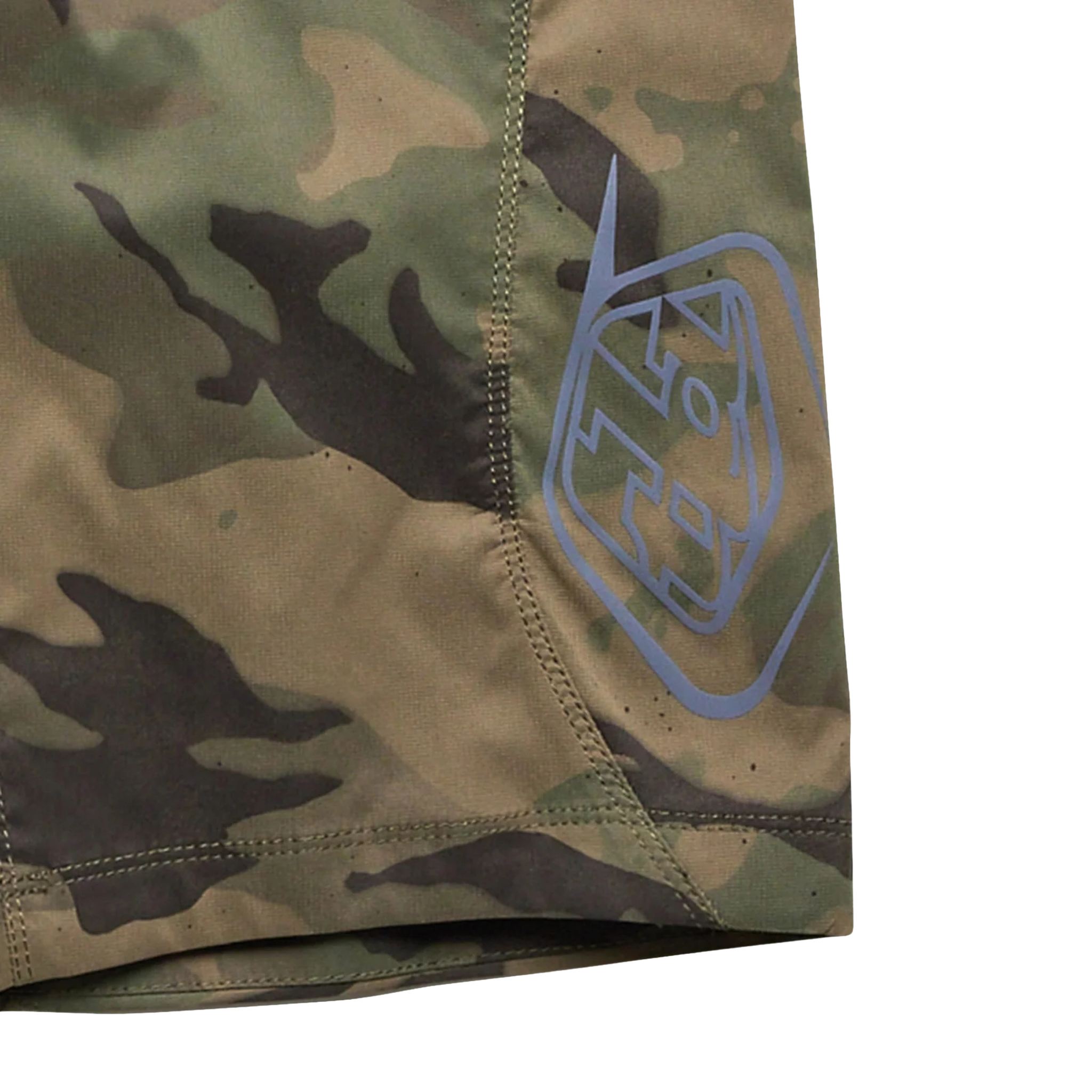 Side profile of Troy Lee Designs Youth Flowline Short Shell showing lightweight construction