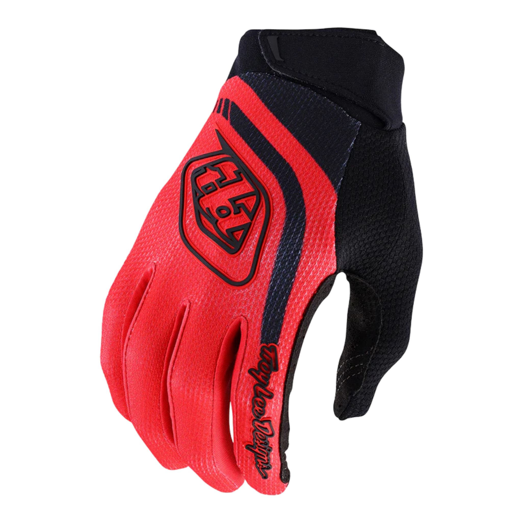 Front view of Troy Lee Designs Youth GP Pro Gloves Solid Red with lightweight performance design