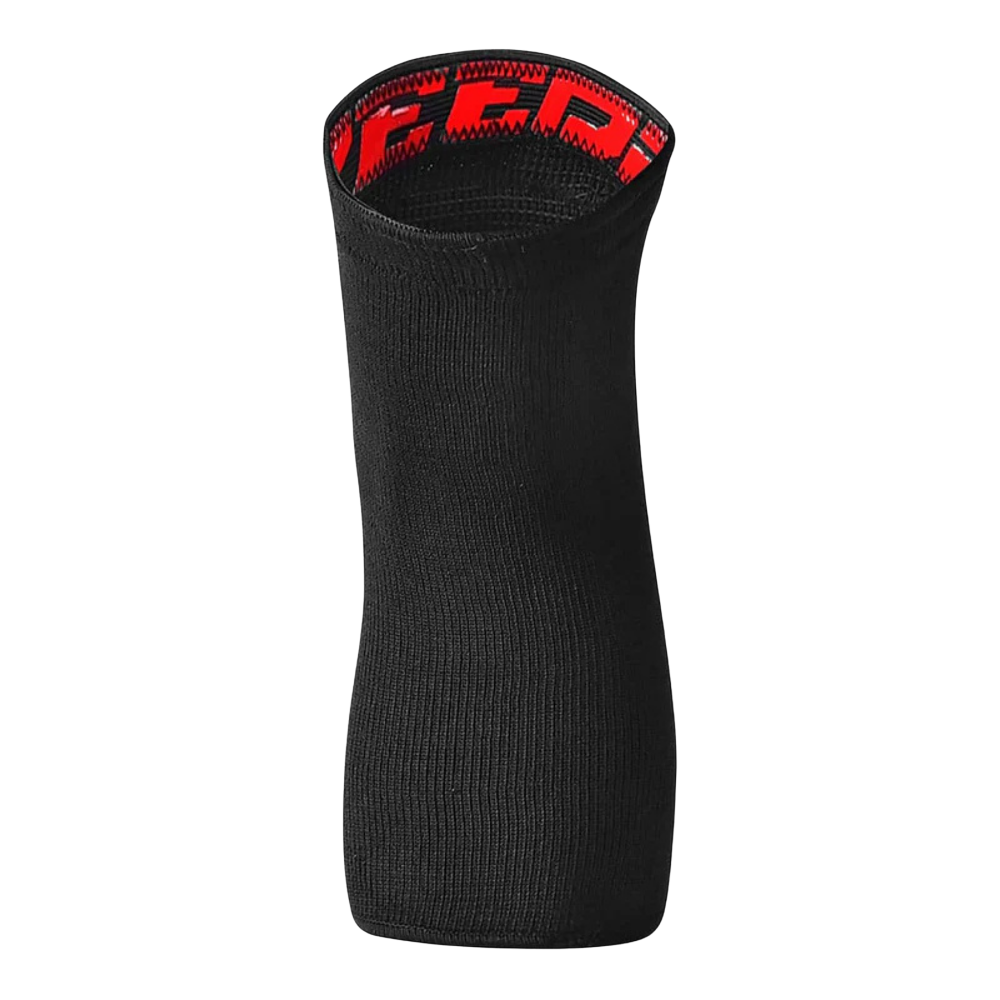 Rear view of Troy Lee Designs Youth Speed Knee Sleeve in Black with flexible sleeve construction
